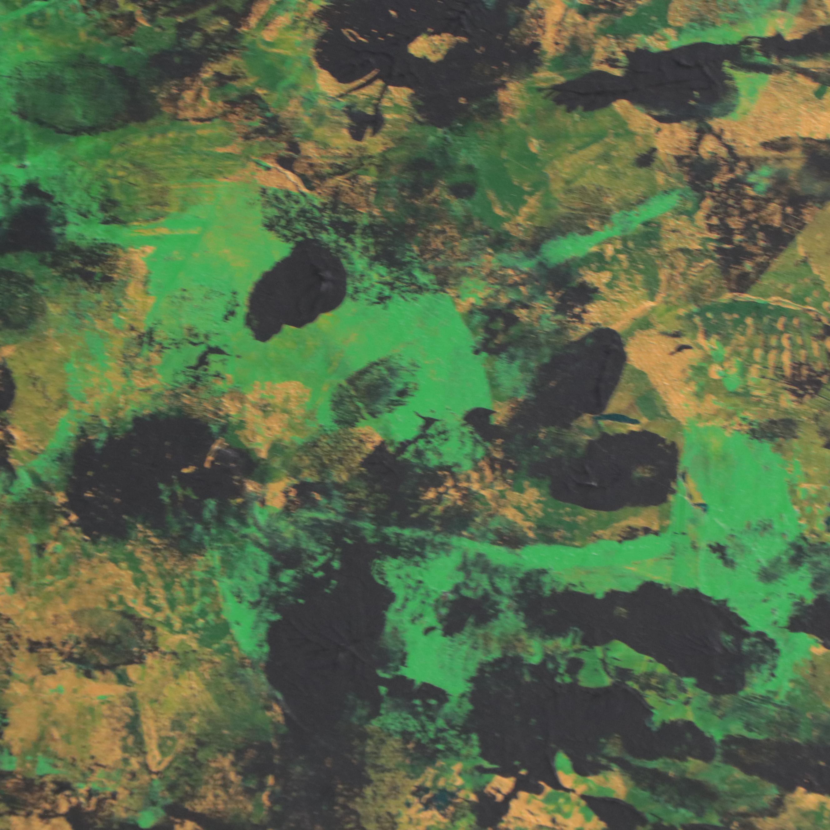 Adrian Sibley Abstract Acrylic Painting "Metabolizing Symbol S," 21st Century