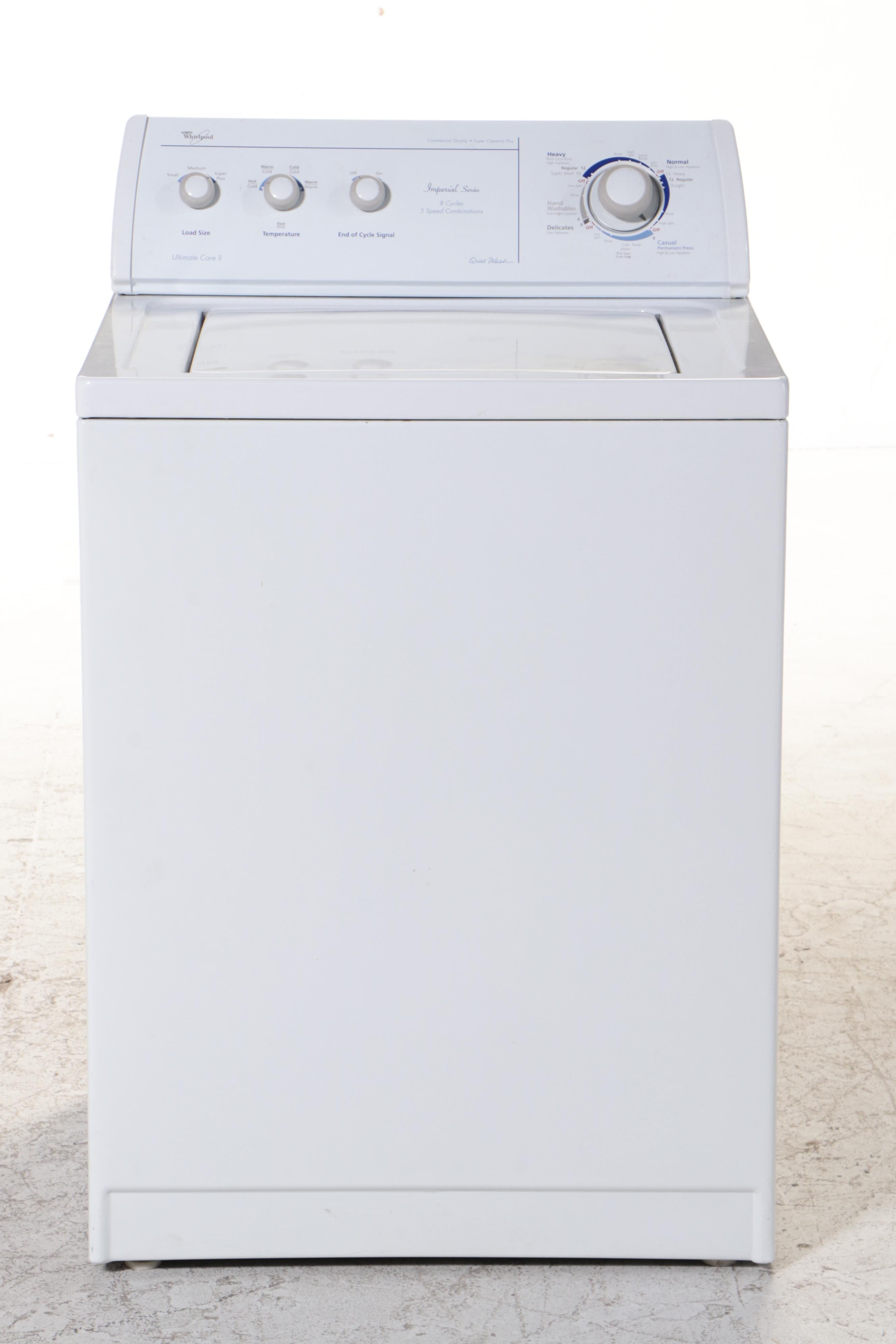 Whirlpool White Imperial Series Ultimate Care II Top Load Washer
