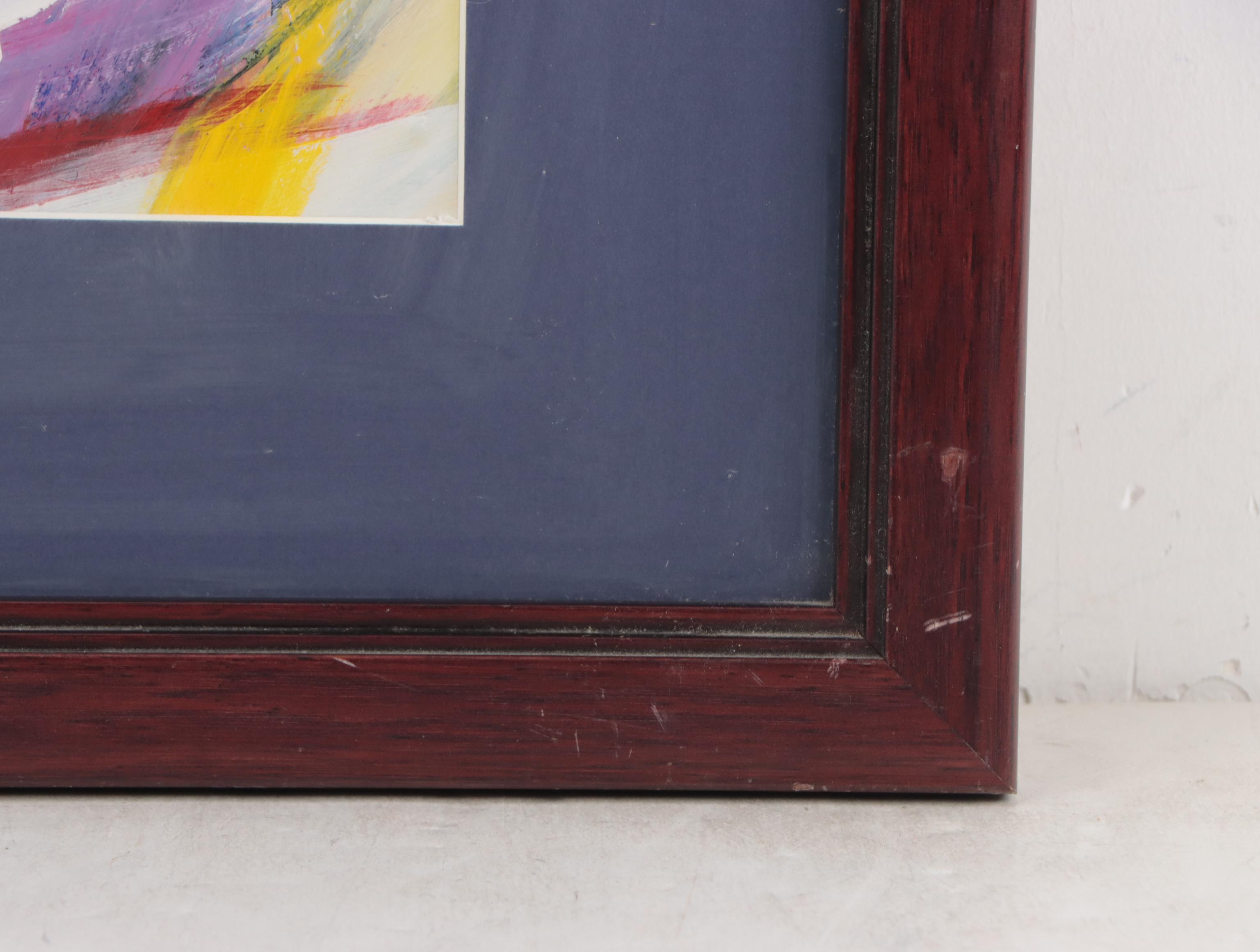 Judith Lindbloom Abstract Expressionist Acrylic Painting, Late 20th Century