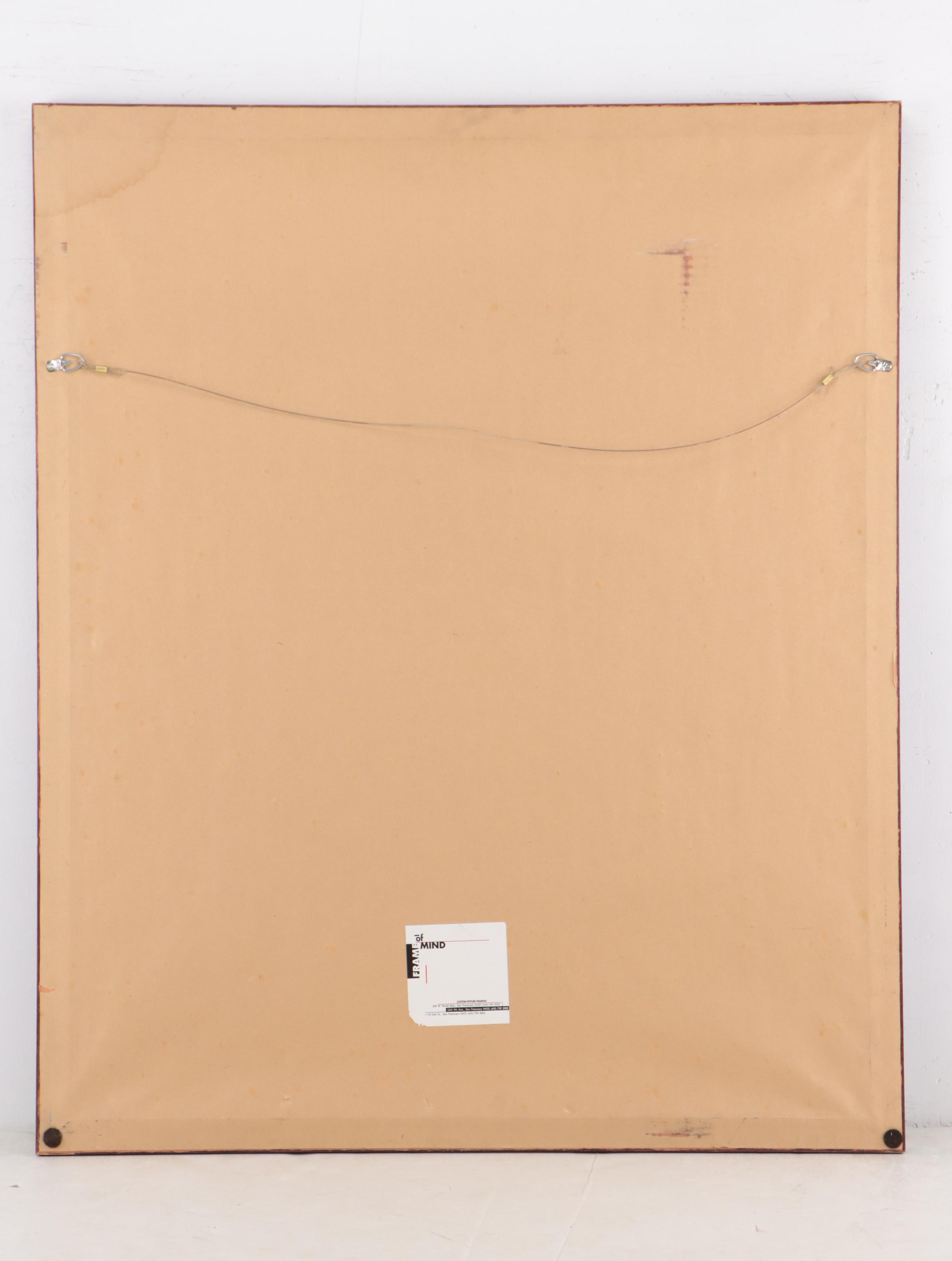 Judith Lindbloom Abstract Expressionist Acrylic Painting, Late 20th Century