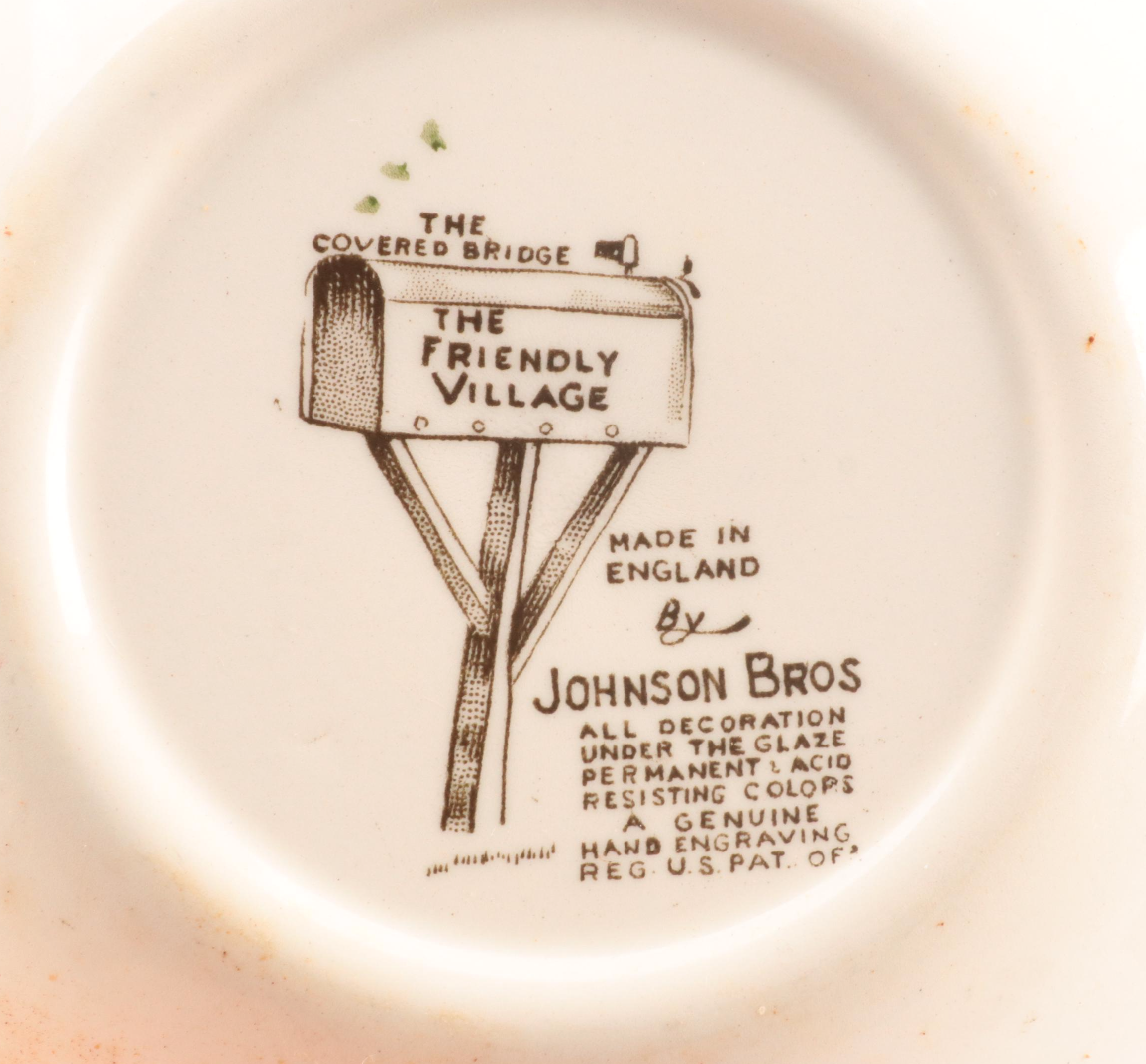Johnson Bros "Friendly Village" Ironstone Dinnerware, 1953–2003