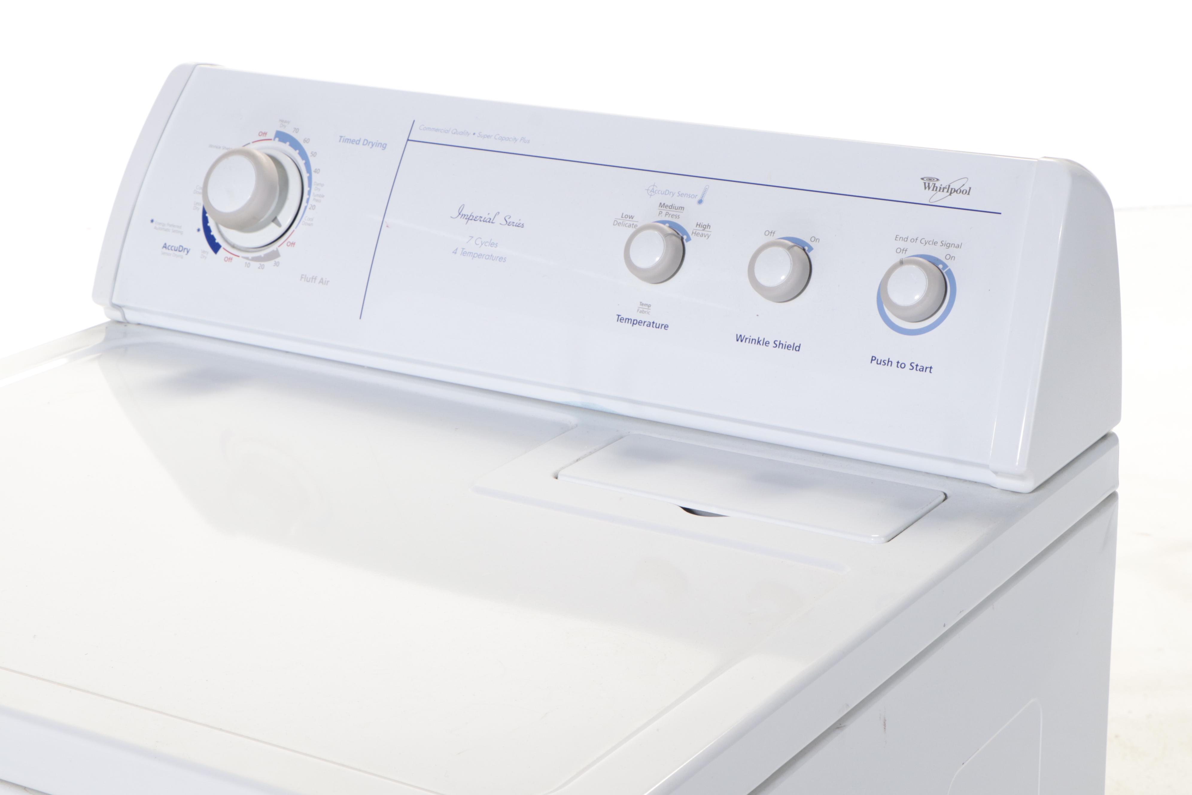 Whirlpool Imperial Series White Dryer