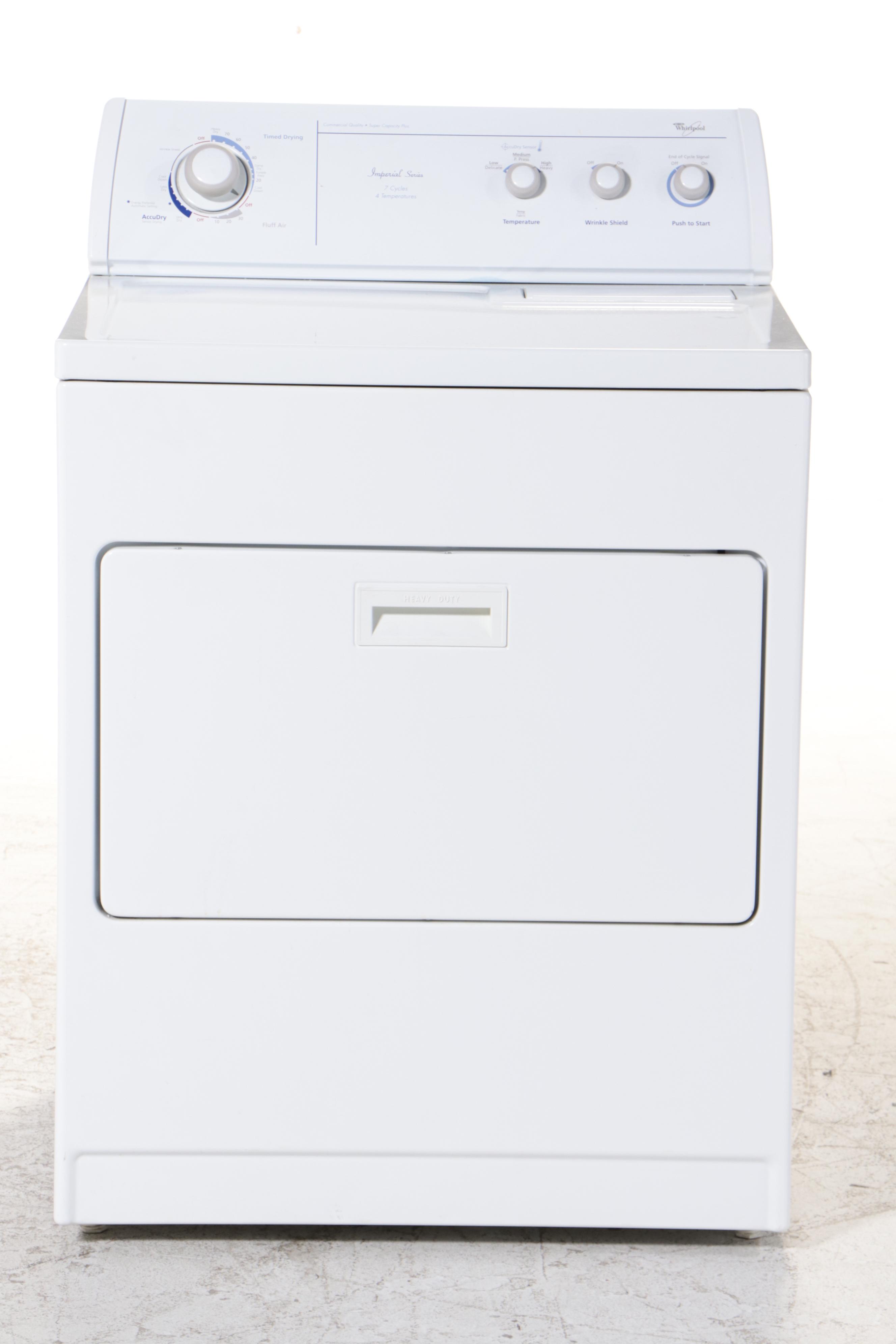 Whirlpool Imperial Series White Dryer
