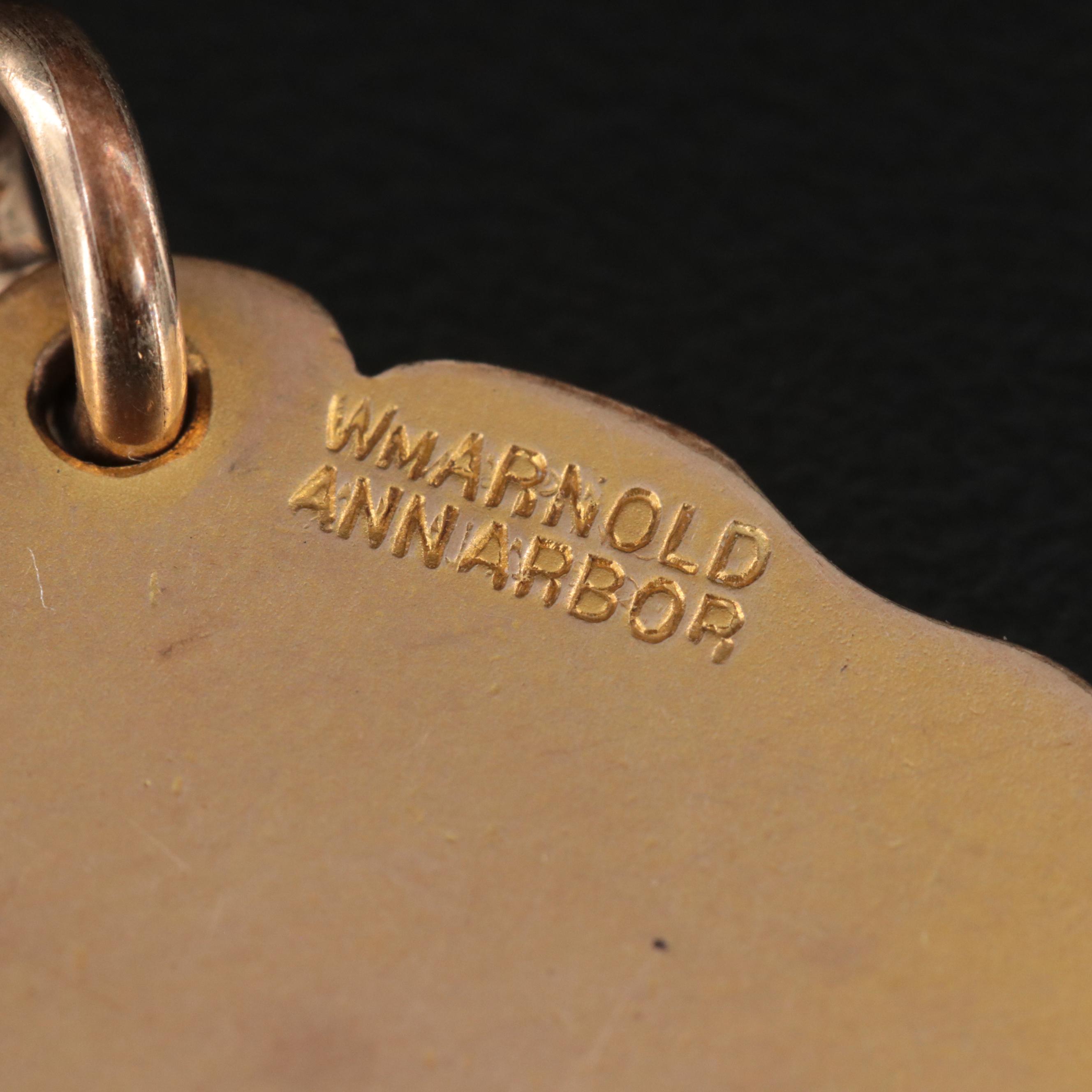 14K Pins with 10K Western College for Women Medallion