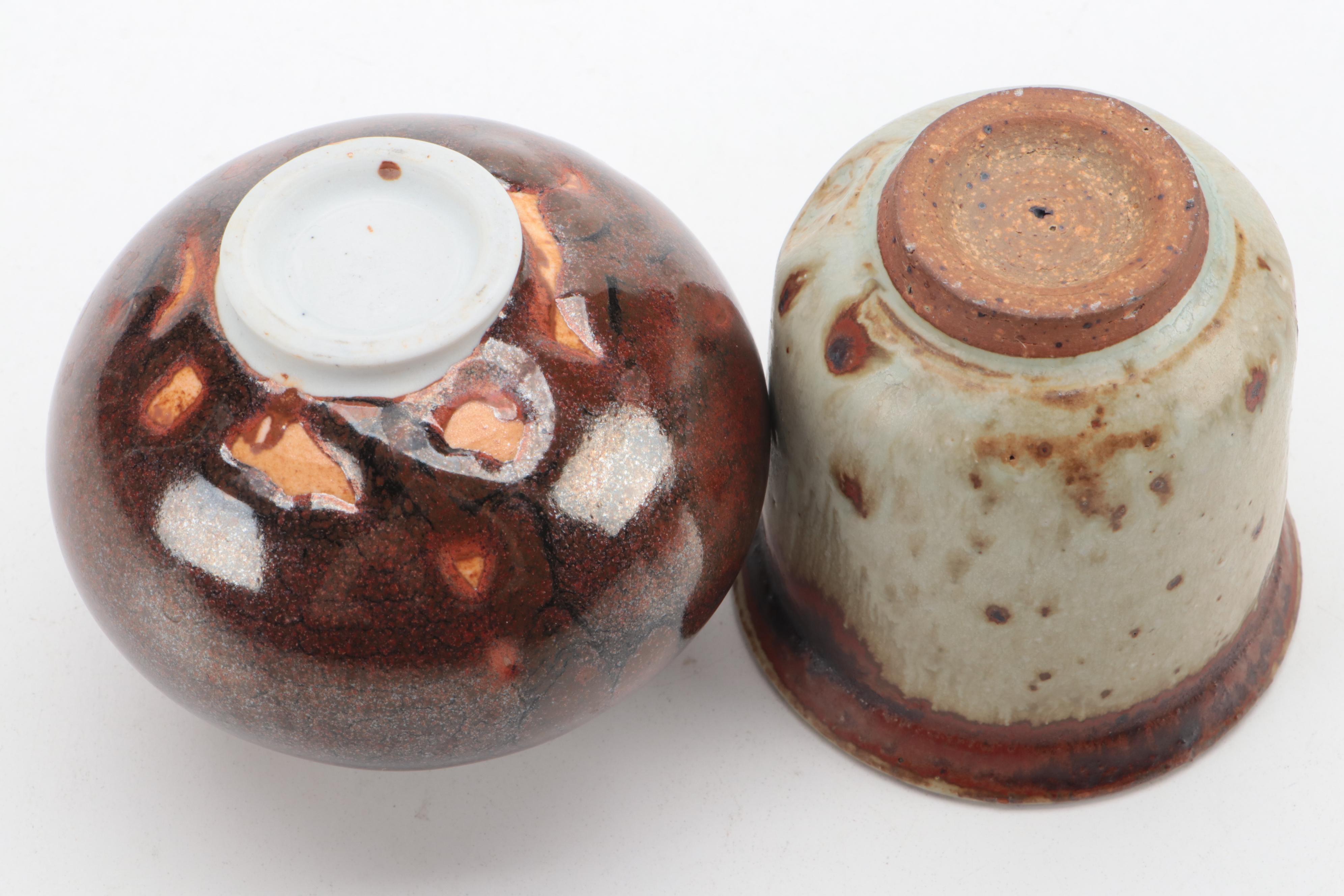 Wheel Thrown Stoneware Vessels and Ceramic Vase