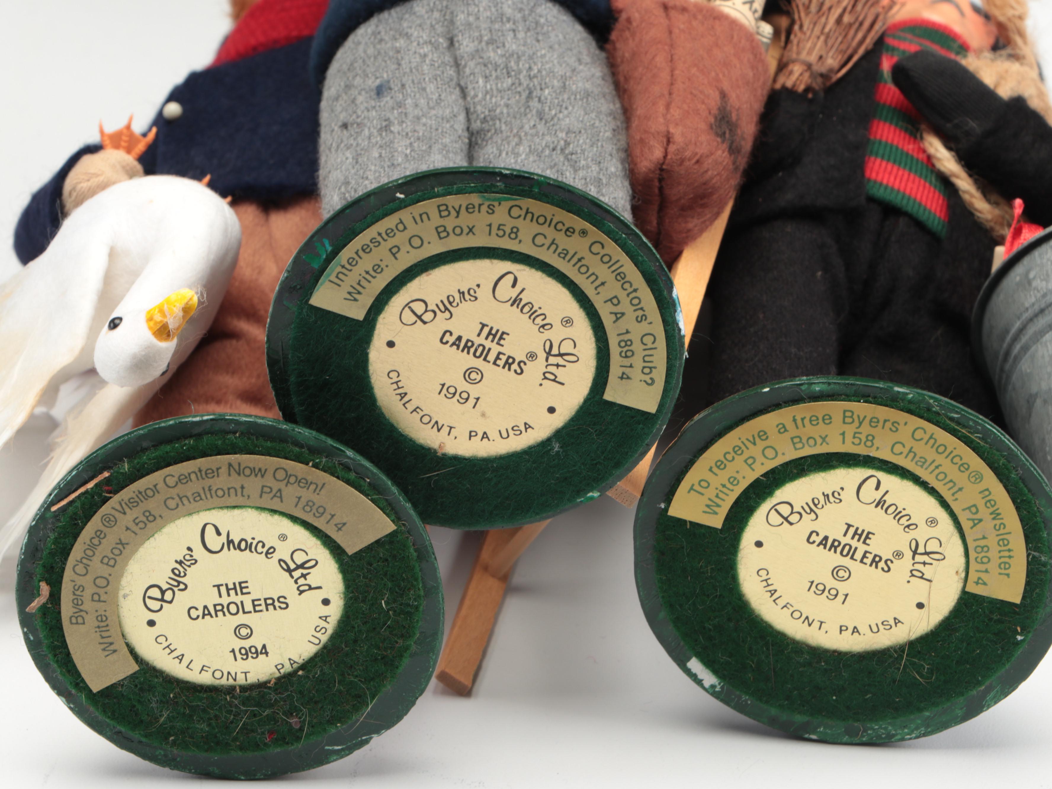 Byers' Choice Carolers with Backdrop