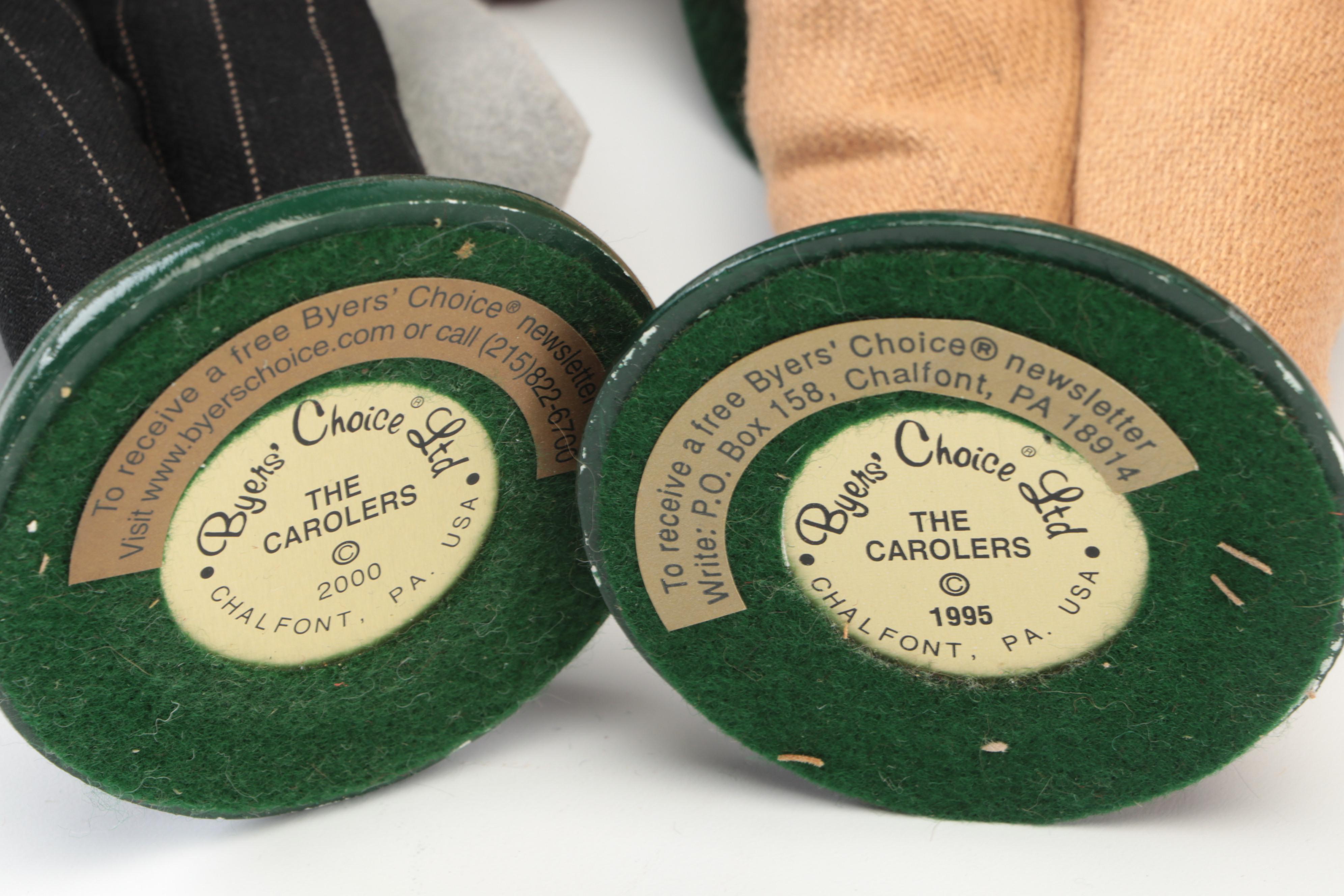 Byers' Choice Carolers with Home Facade Backdrop