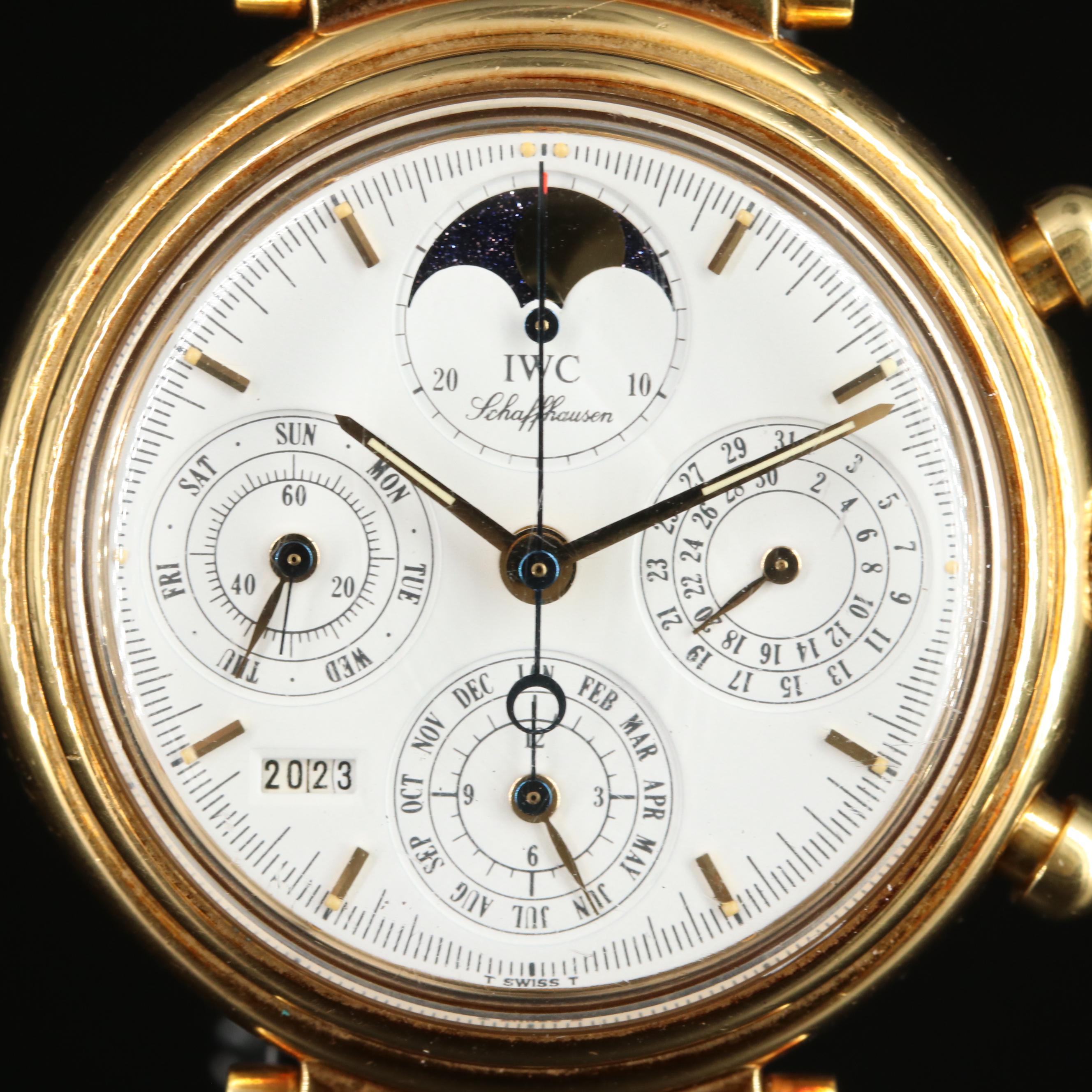 18K IWC Da Vinci Perpetual Calendar, Chronograph Watch