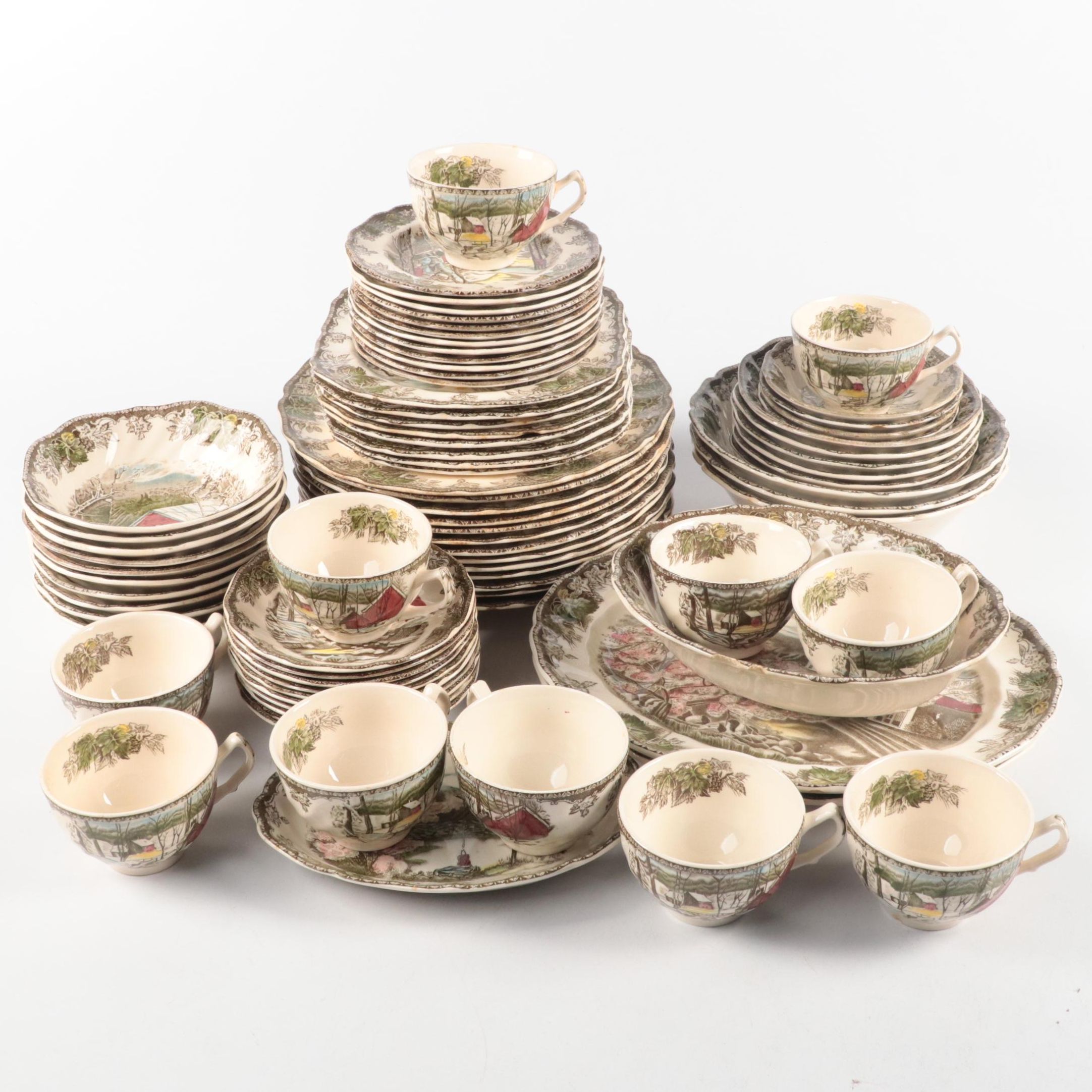 Johnson Bros "Friendly Village" Ironstone Dinnerware, 1953–2003
