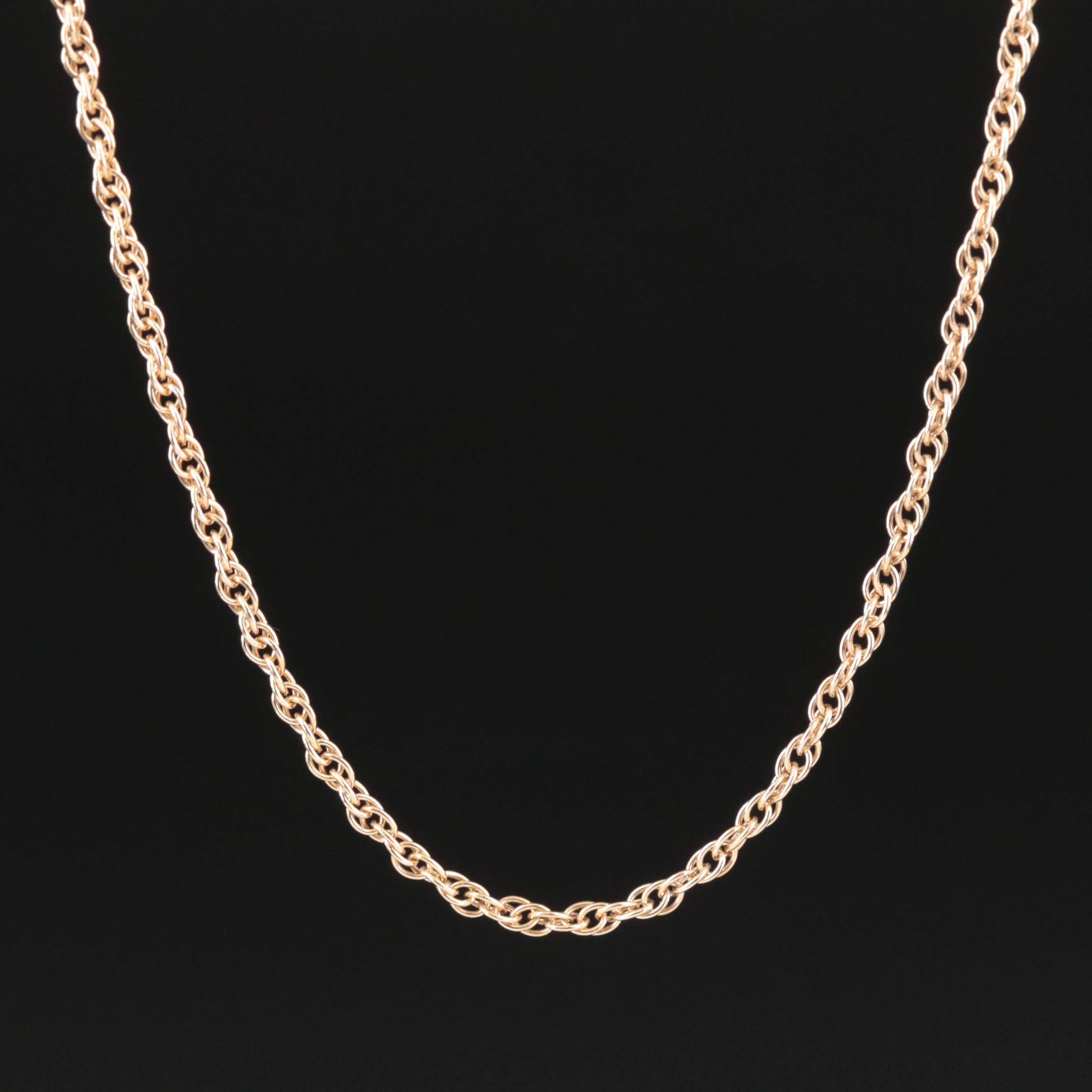 14K Singapore Chain Necklace