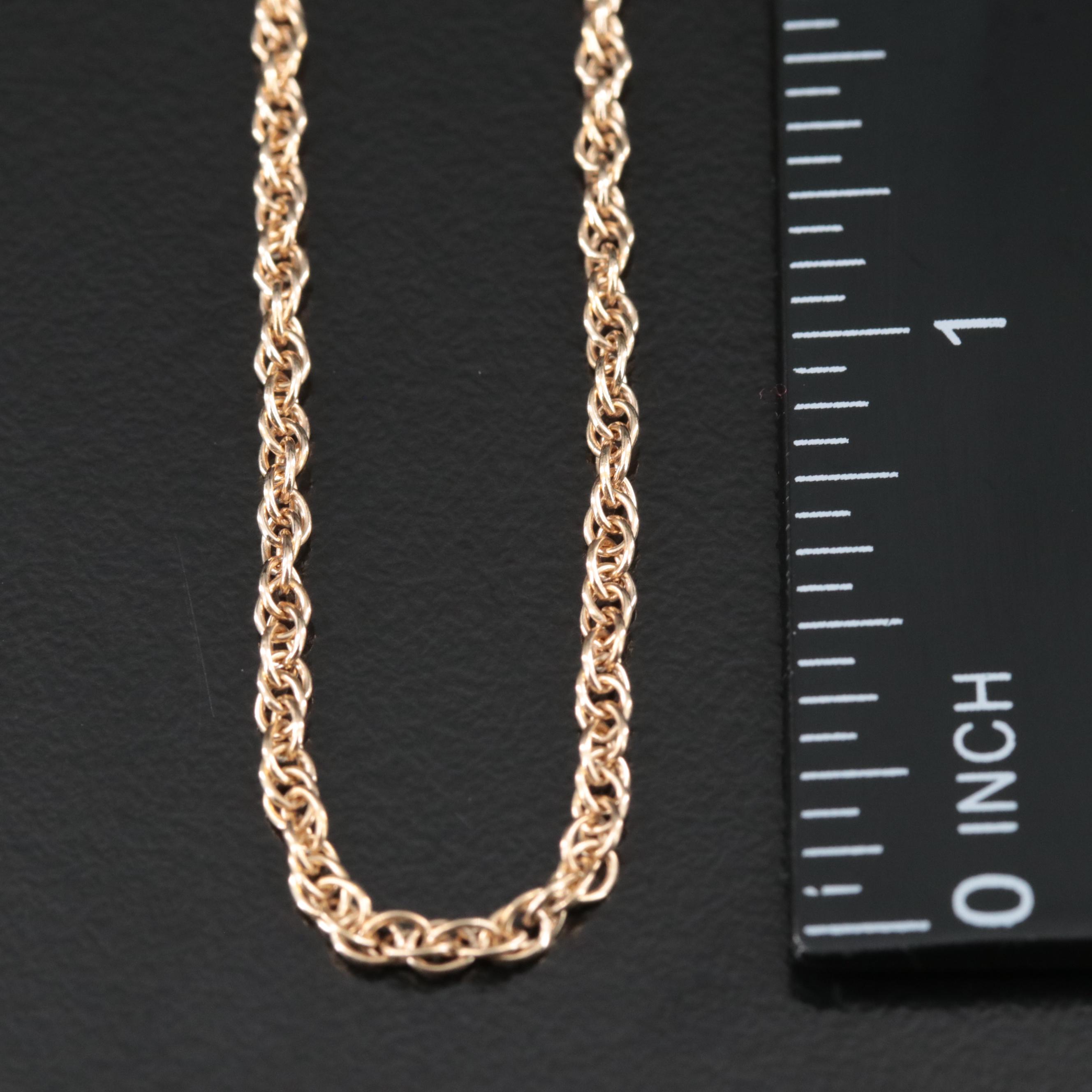 14K Singapore Chain Necklace