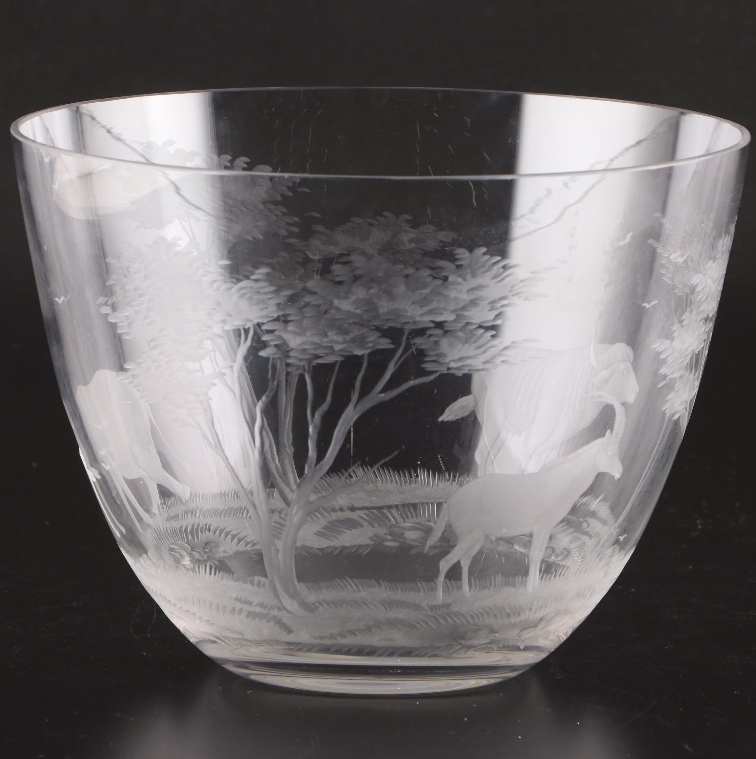 Queen Lace "KenyanAfrican" Etched Crystal Bowls EBTH