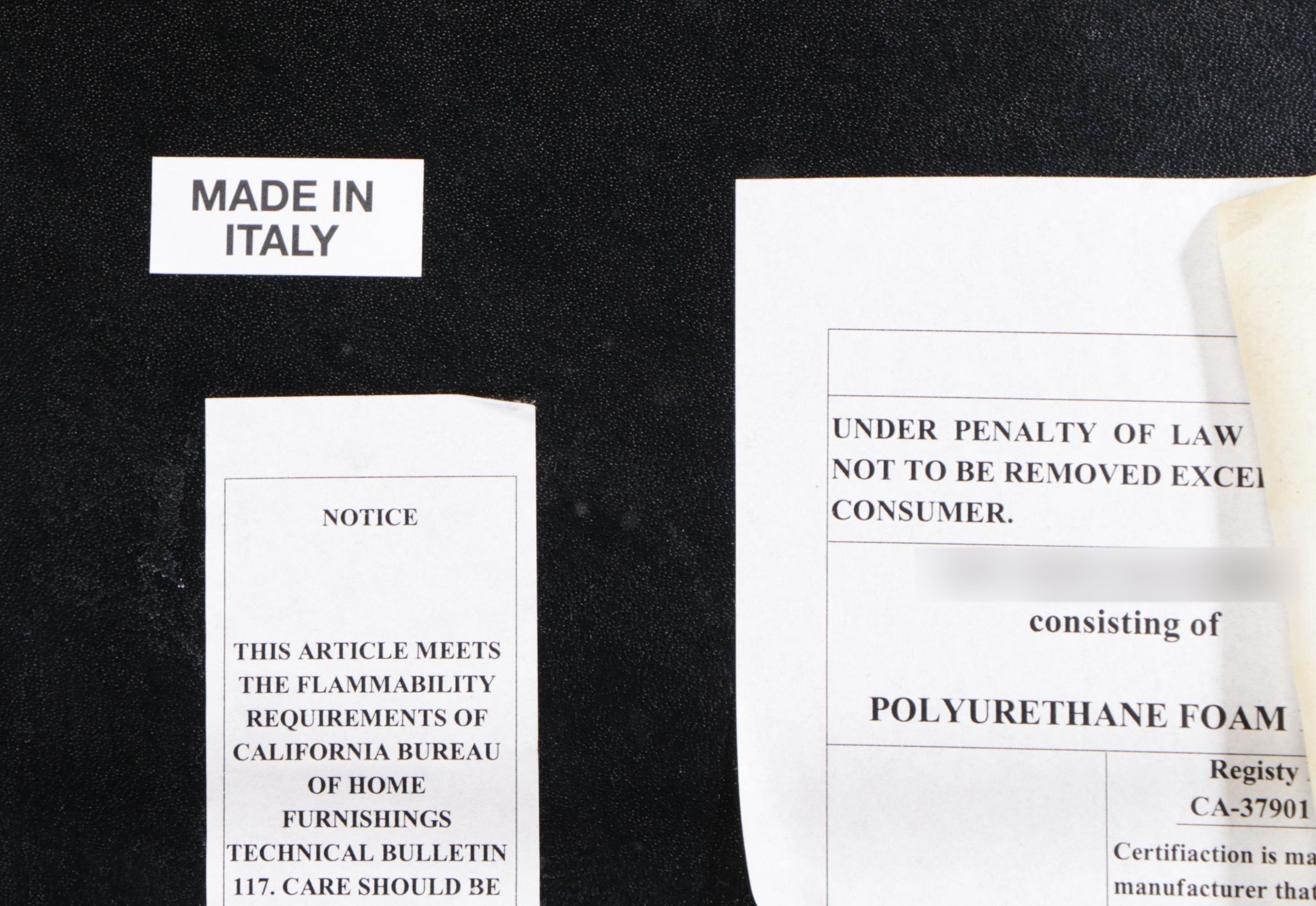 Sintesi Italy for Design Within Reach "Lina" Leather and Steel Folding Chair