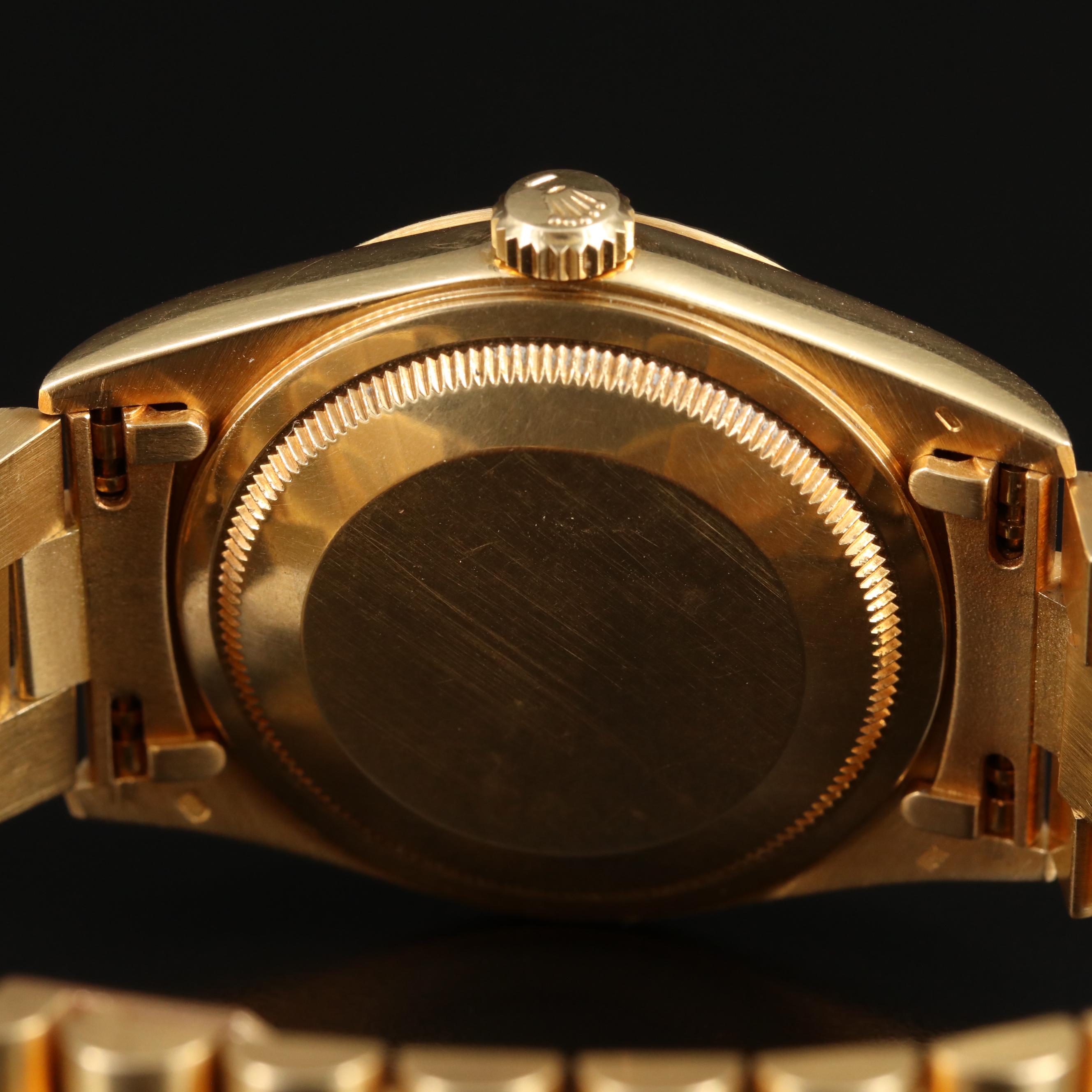 18K Rolex Day-Date Factory Diamond Dial President Watch