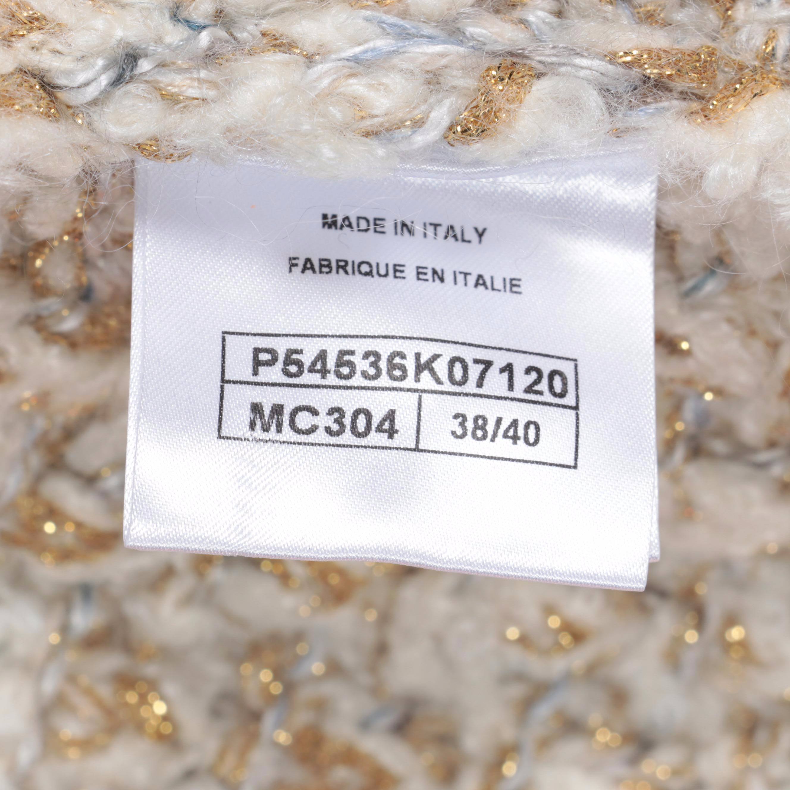 Chanel Bouclé Knit Capelet in Silk/Mohair/Cashmere Blend