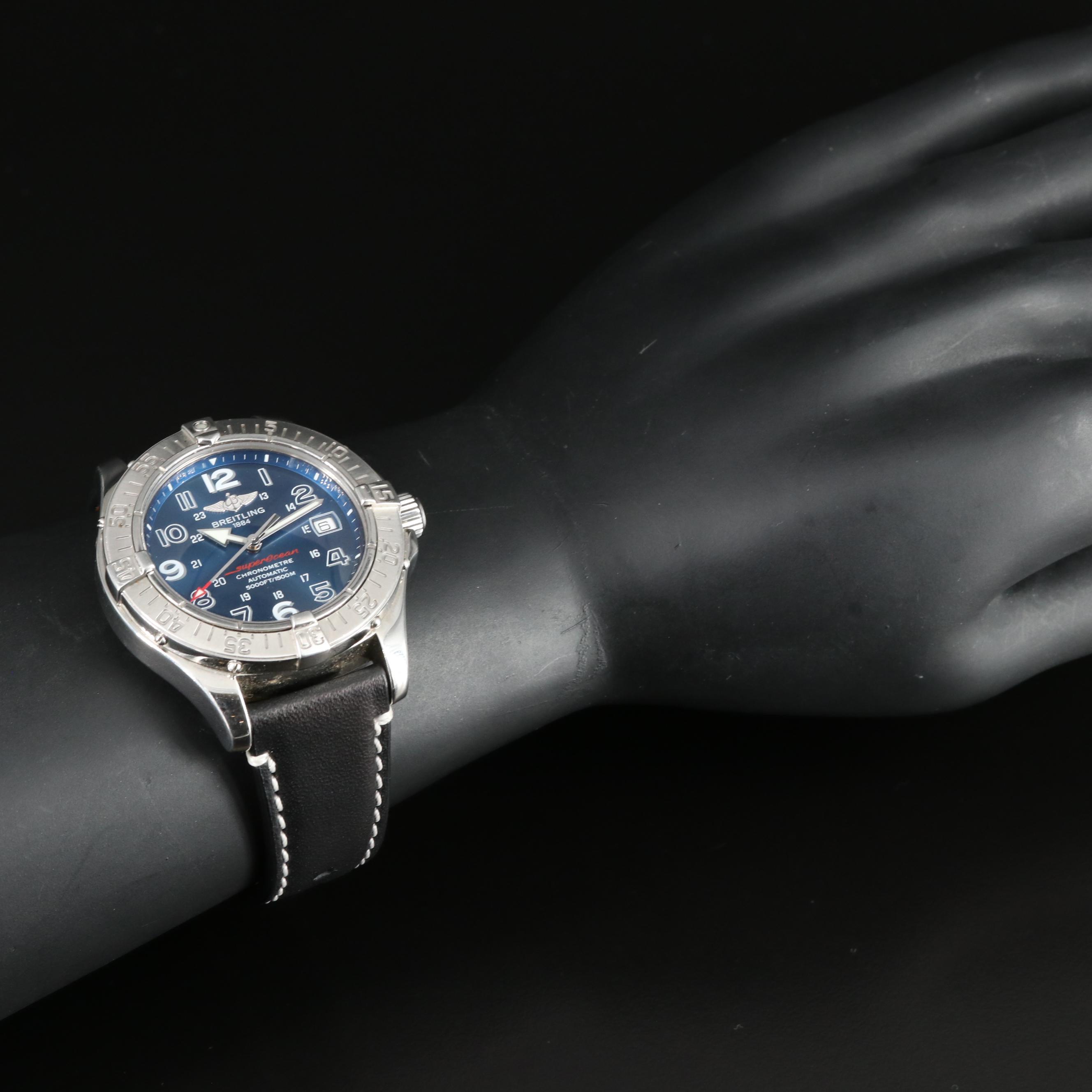 Breitling SuperOcean 1500M Blue 42MM Steel Automatic Watch