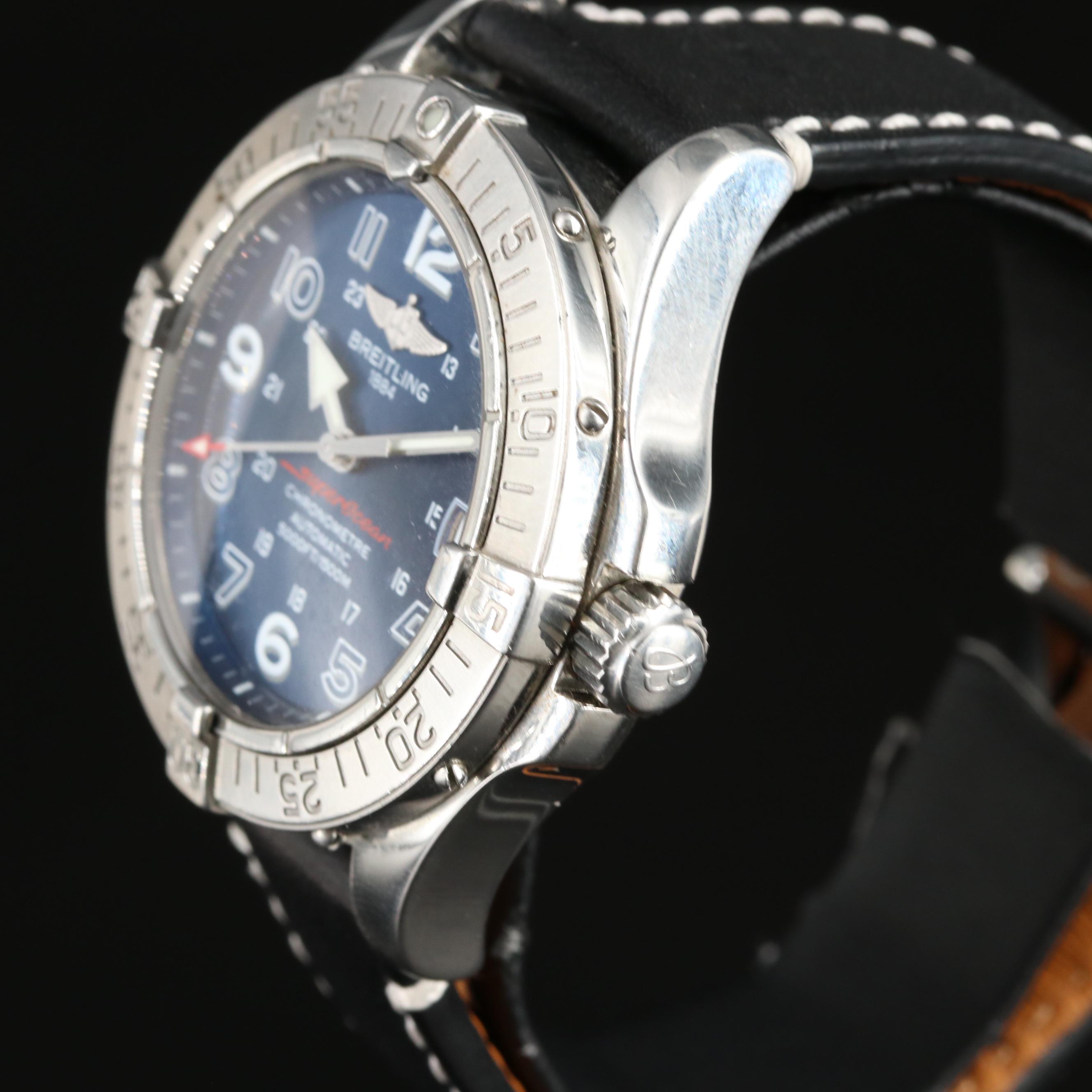 Breitling SuperOcean 1500M Blue 42MM Steel Automatic Watch