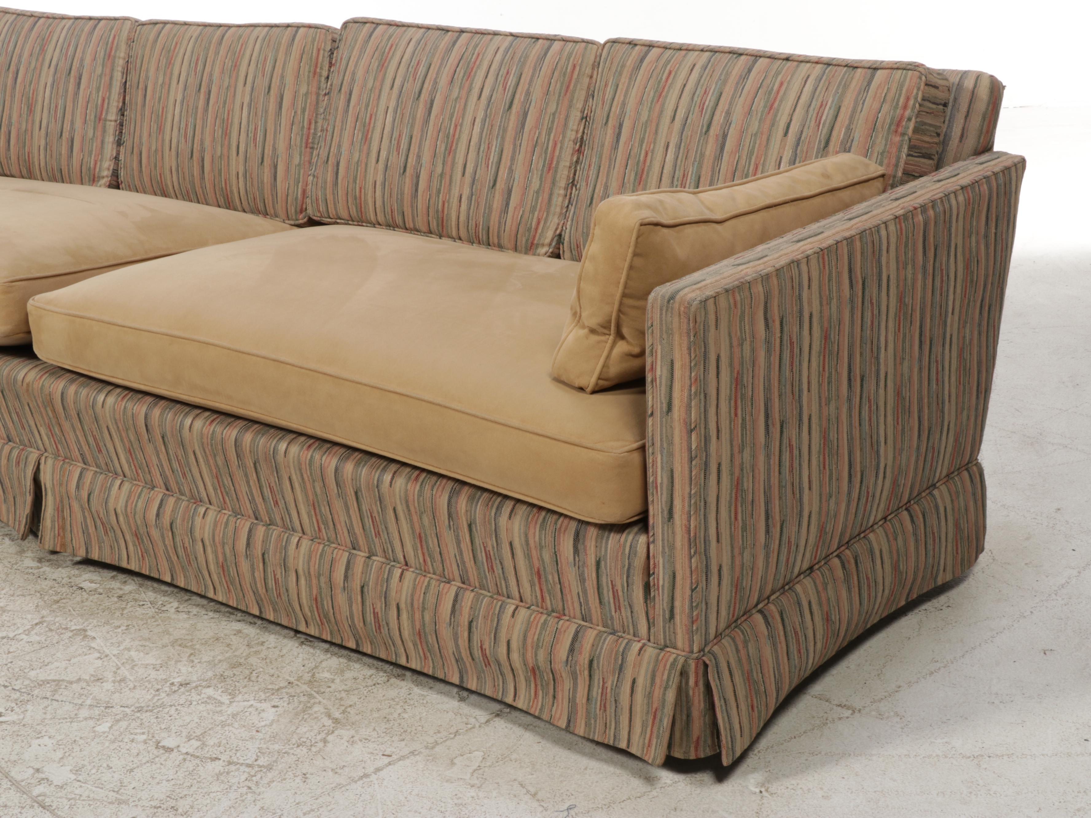 Mid Century Modern Custom-Upholstered Sofa