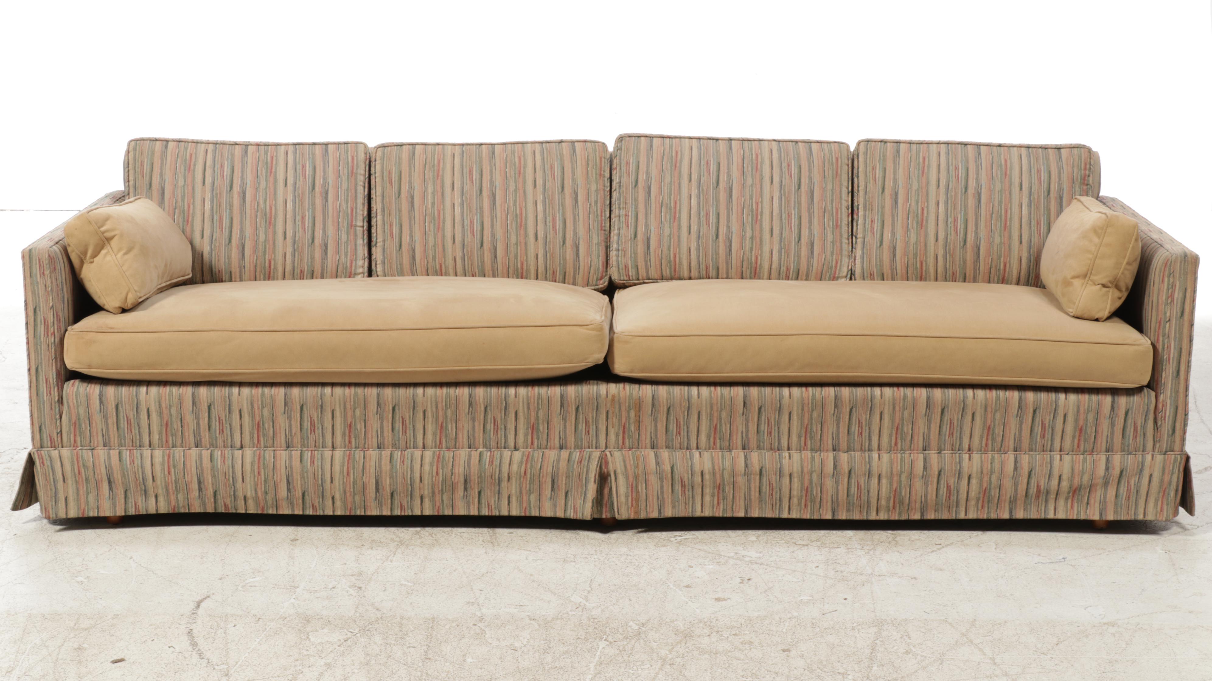 Mid Century Modern Custom-Upholstered Sofa