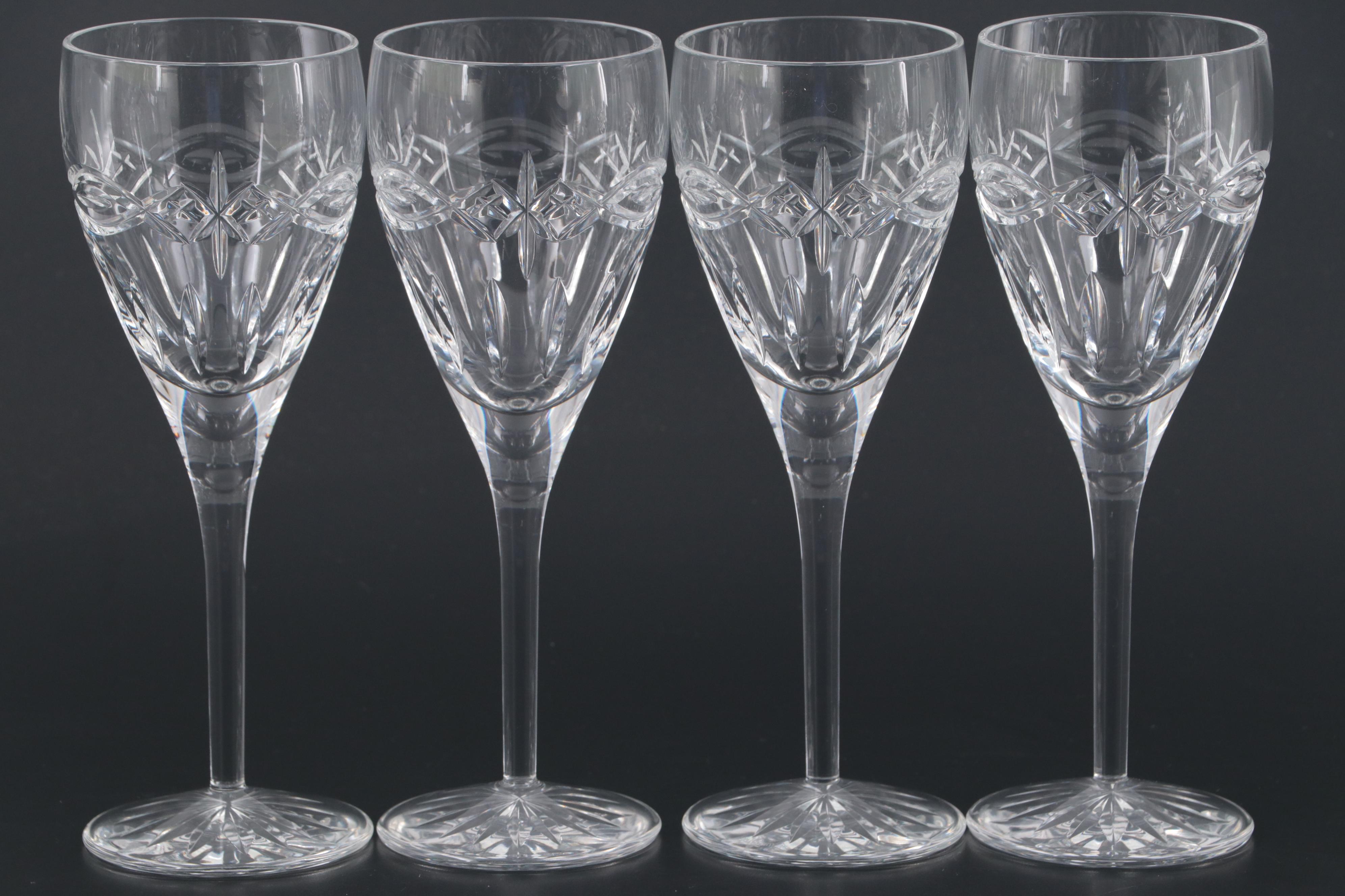 Waterford Crystal "Dolmen" and "Clannad" Wine Glasses