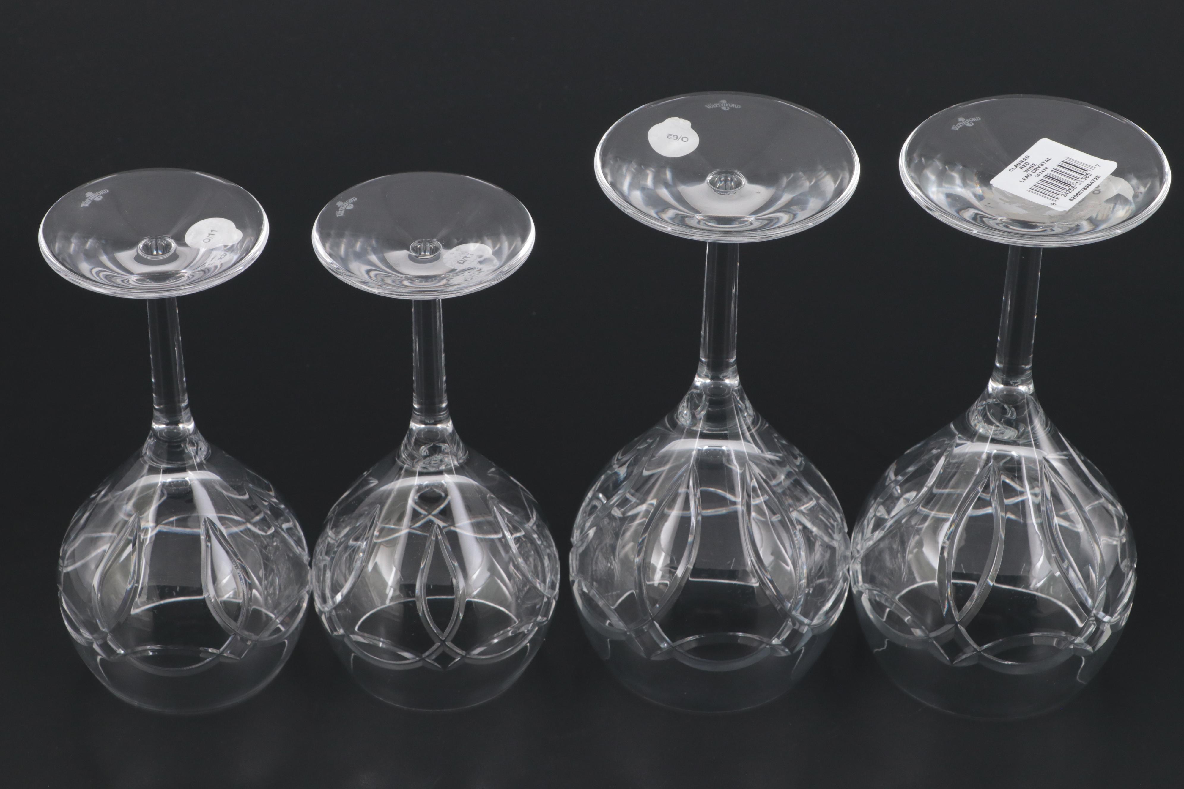 Waterford Crystal "Dolmen" and "Clannad" Wine Glasses