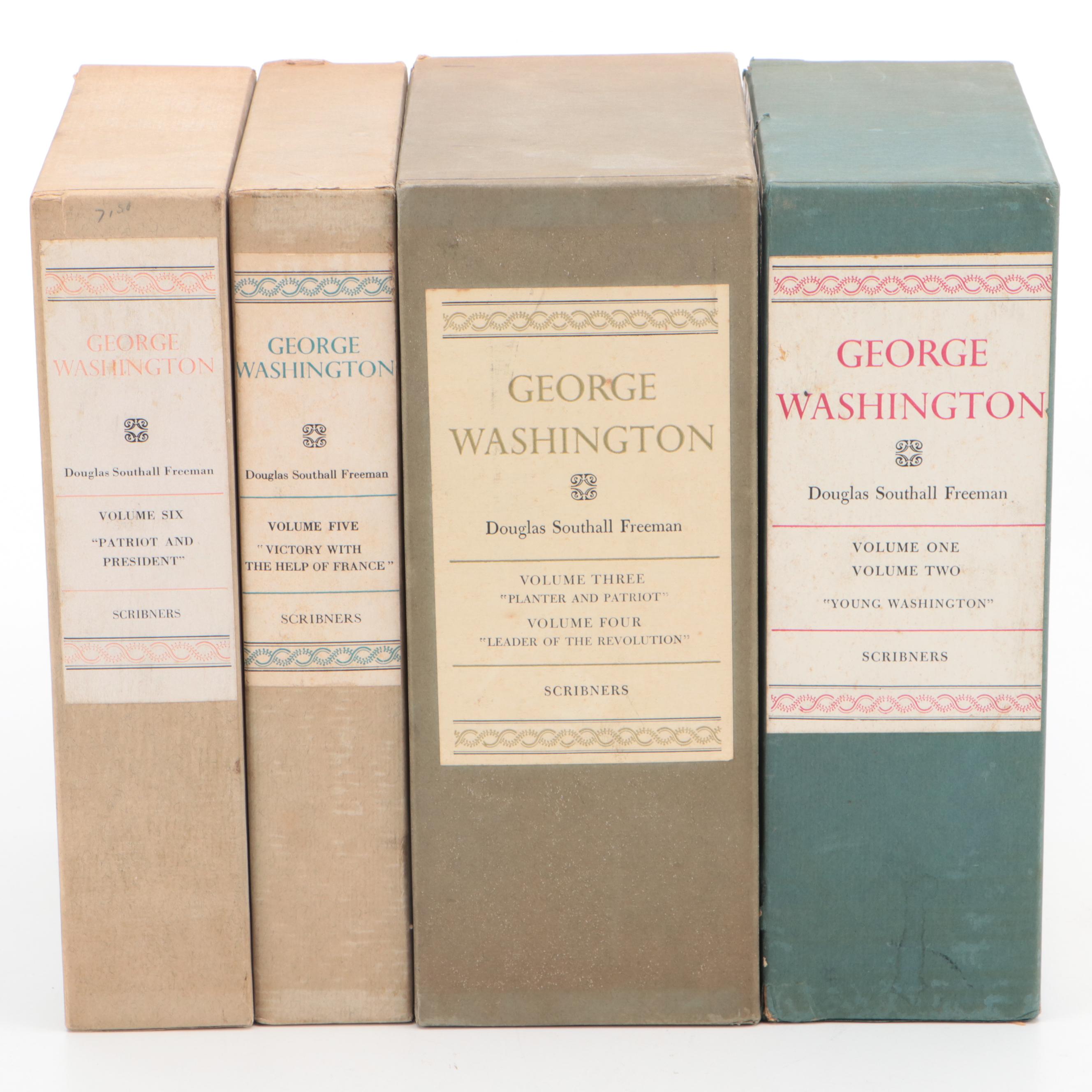 "George Washington: A Biography" Six-Volume Set by Douglas Southall Freeman