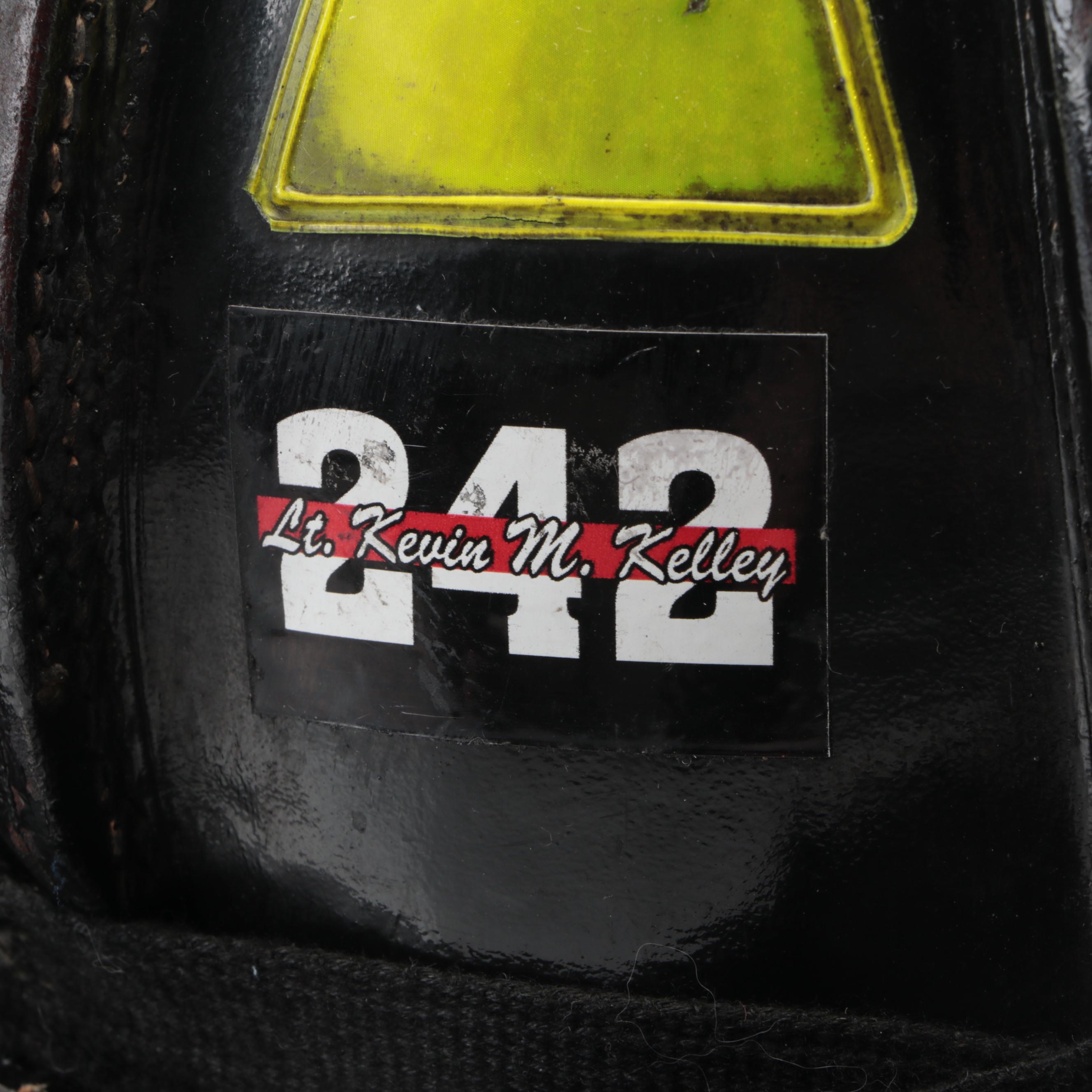 Boston Fire Department Engine 30 Fire Fighter's Leather Helmet