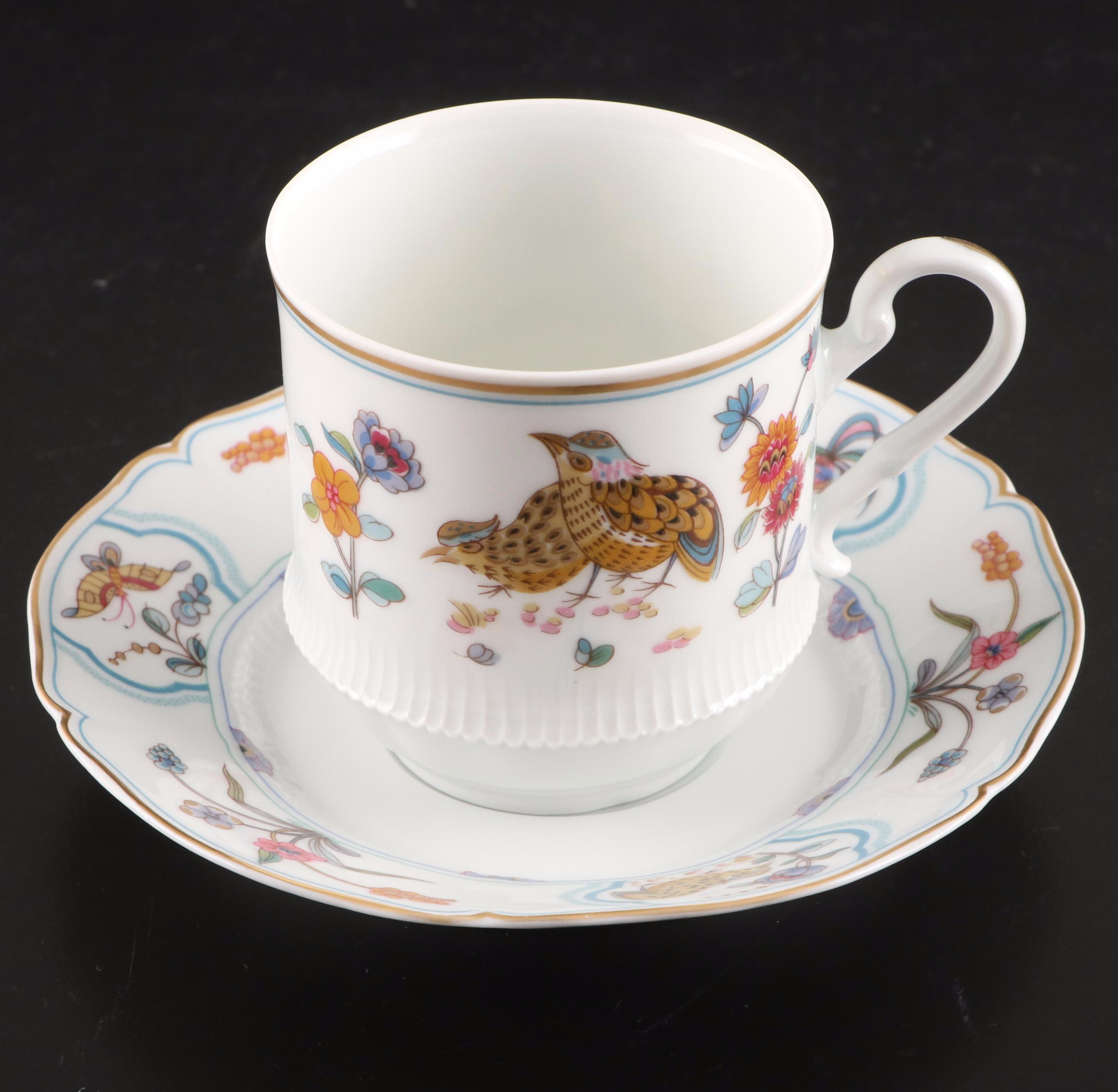 Haviland Limoges "Golden Quail" Gilt Porcelain Dinnerware, 1975-1983
