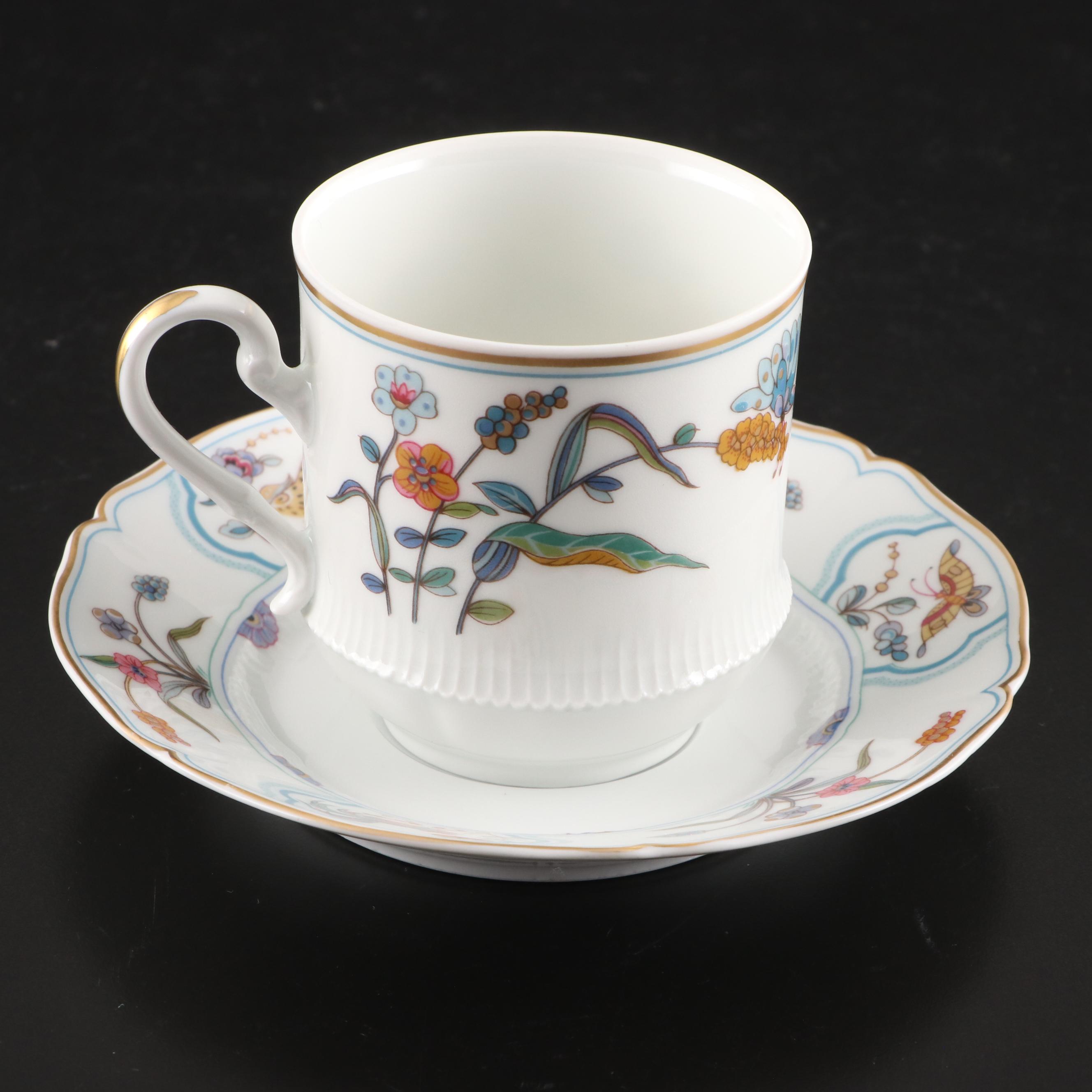 Haviland Limoges "Golden Quail" Gilt Porcelain Dinnerware, 1975-1983