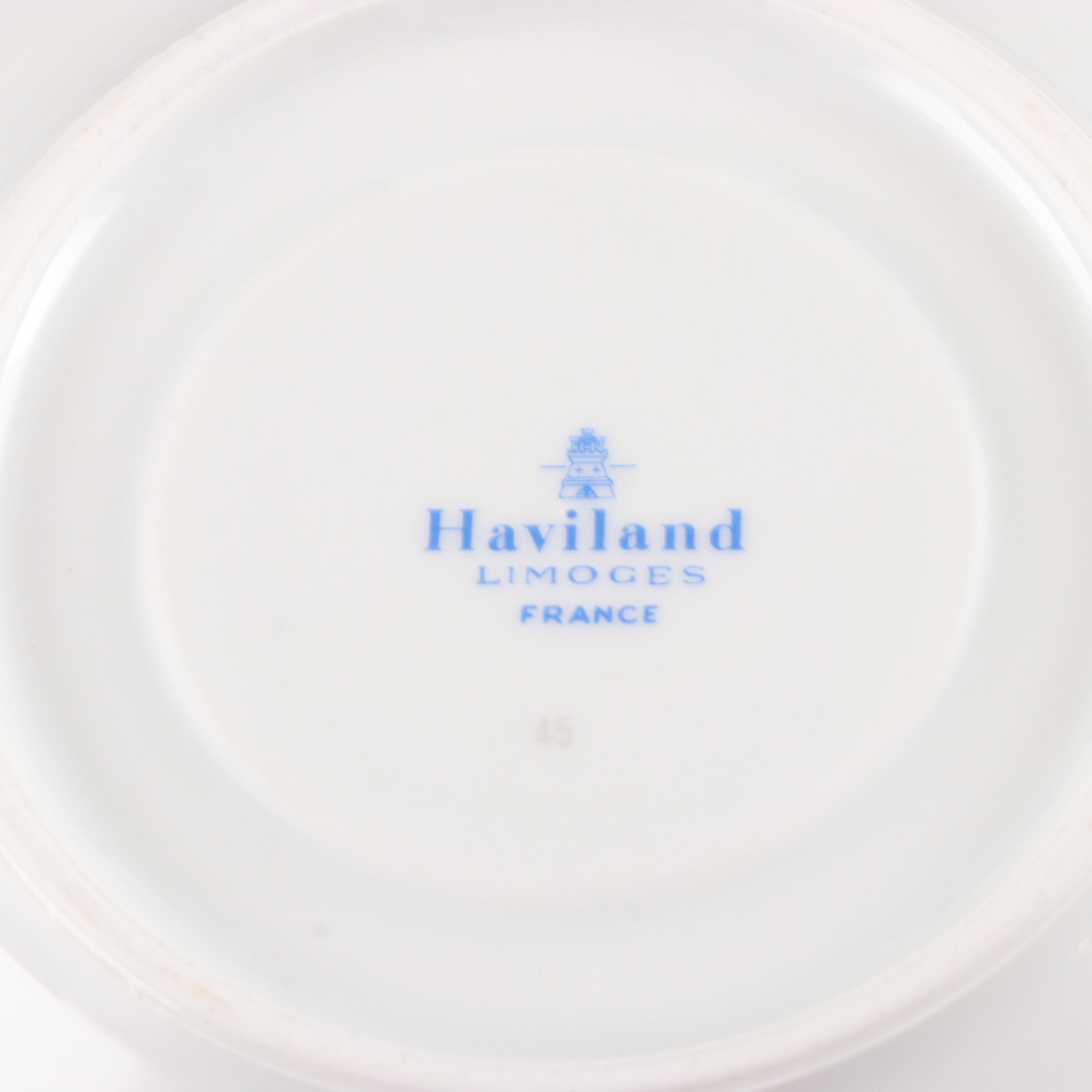 Haviland Limoges "Golden Quail" Gilt Porcelain Dinnerware, 1975-1983