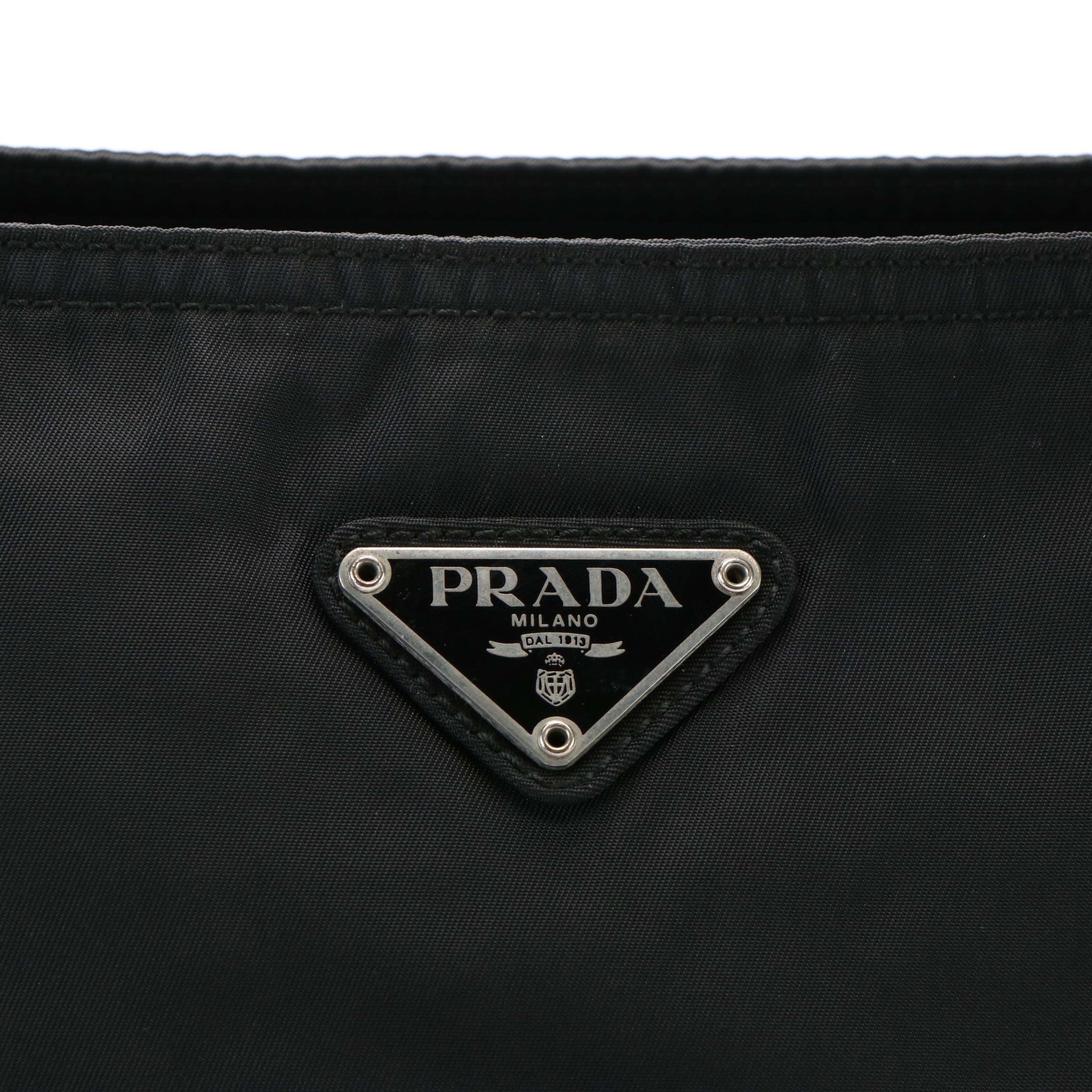 Prada Tessuto Zip Tote Bag in Black Nylon