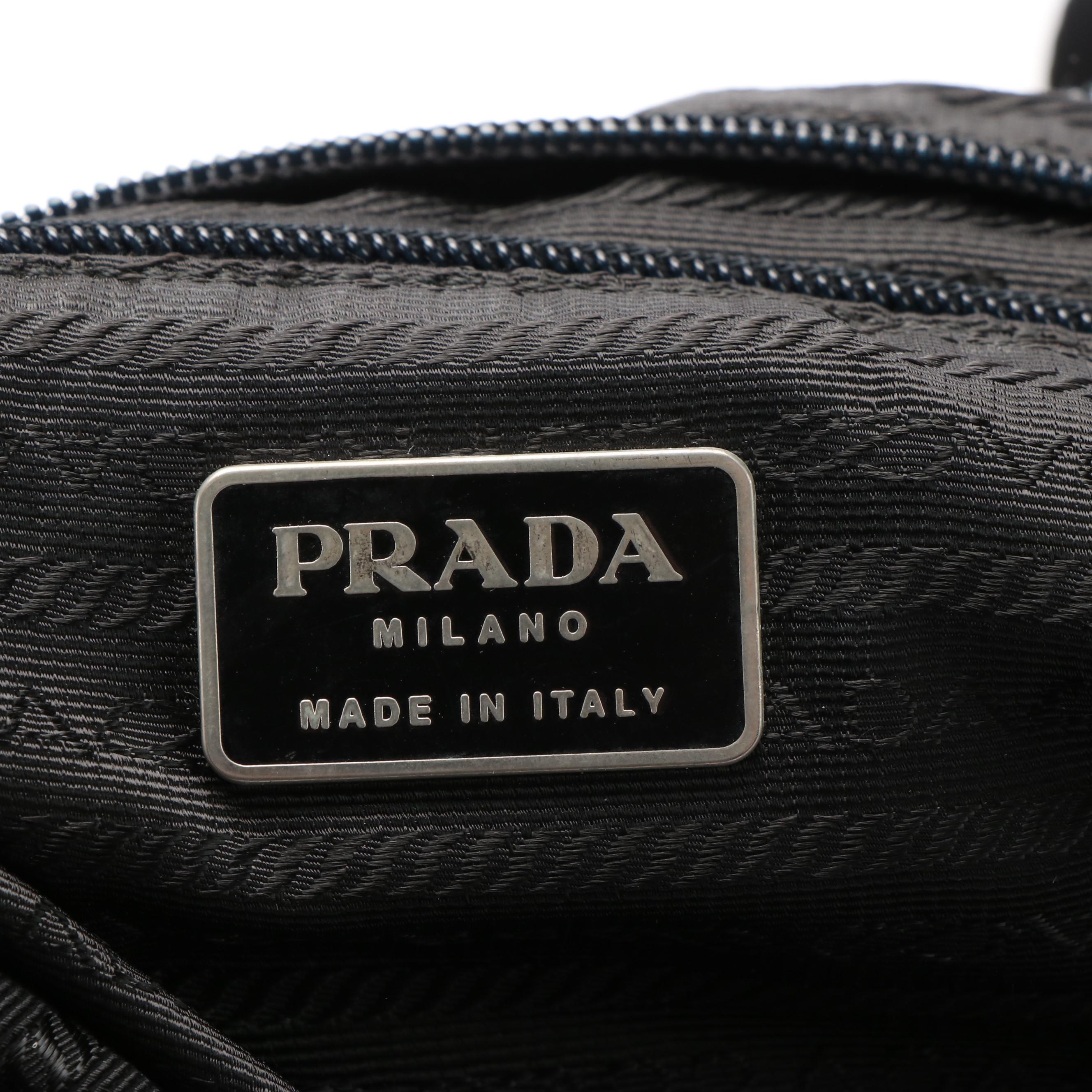 Prada Tessuto Zip Tote Bag in Black Nylon