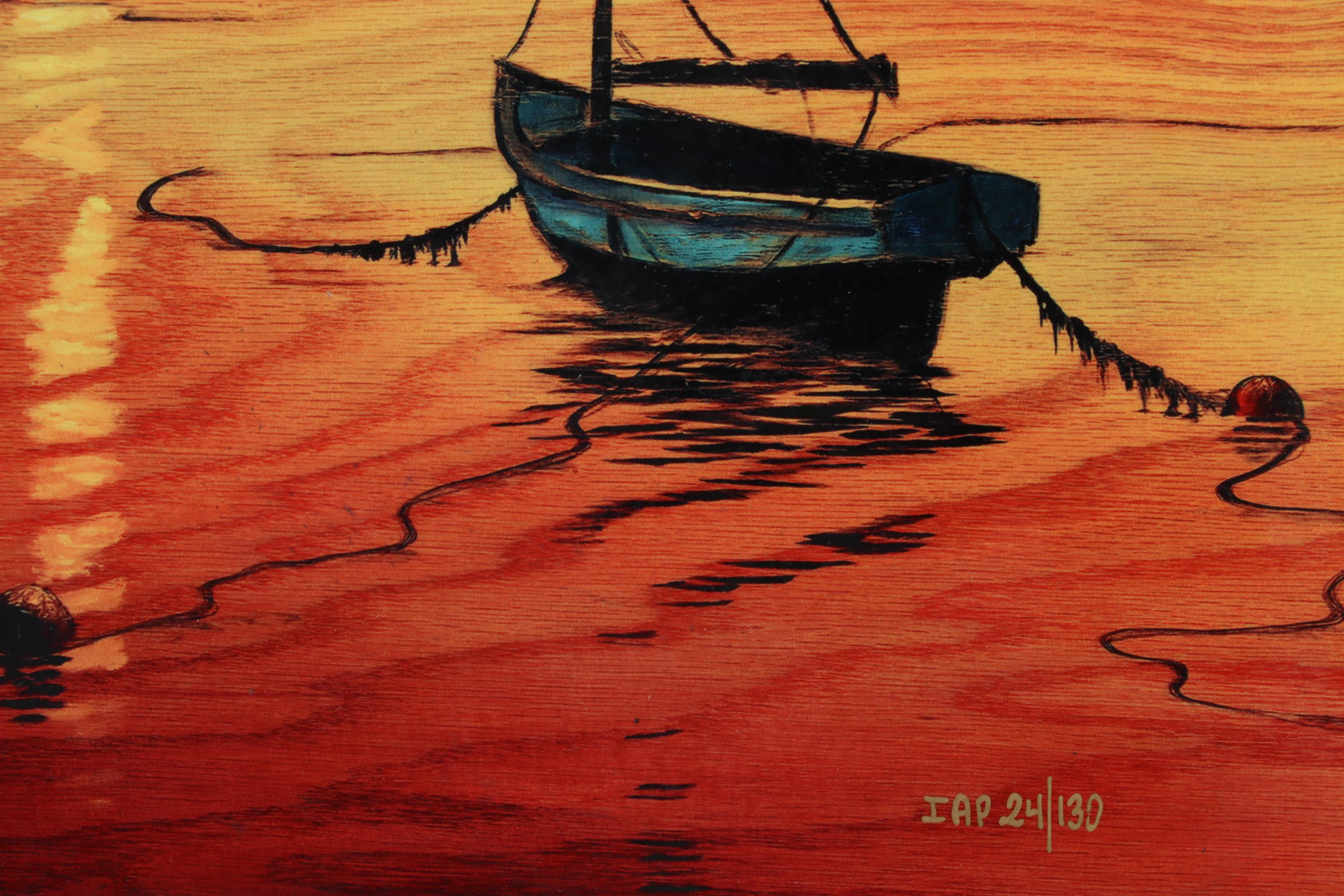 Matt Beyrer Dye Sublimation Print on Wood "Sail Into the Horizon," 2017