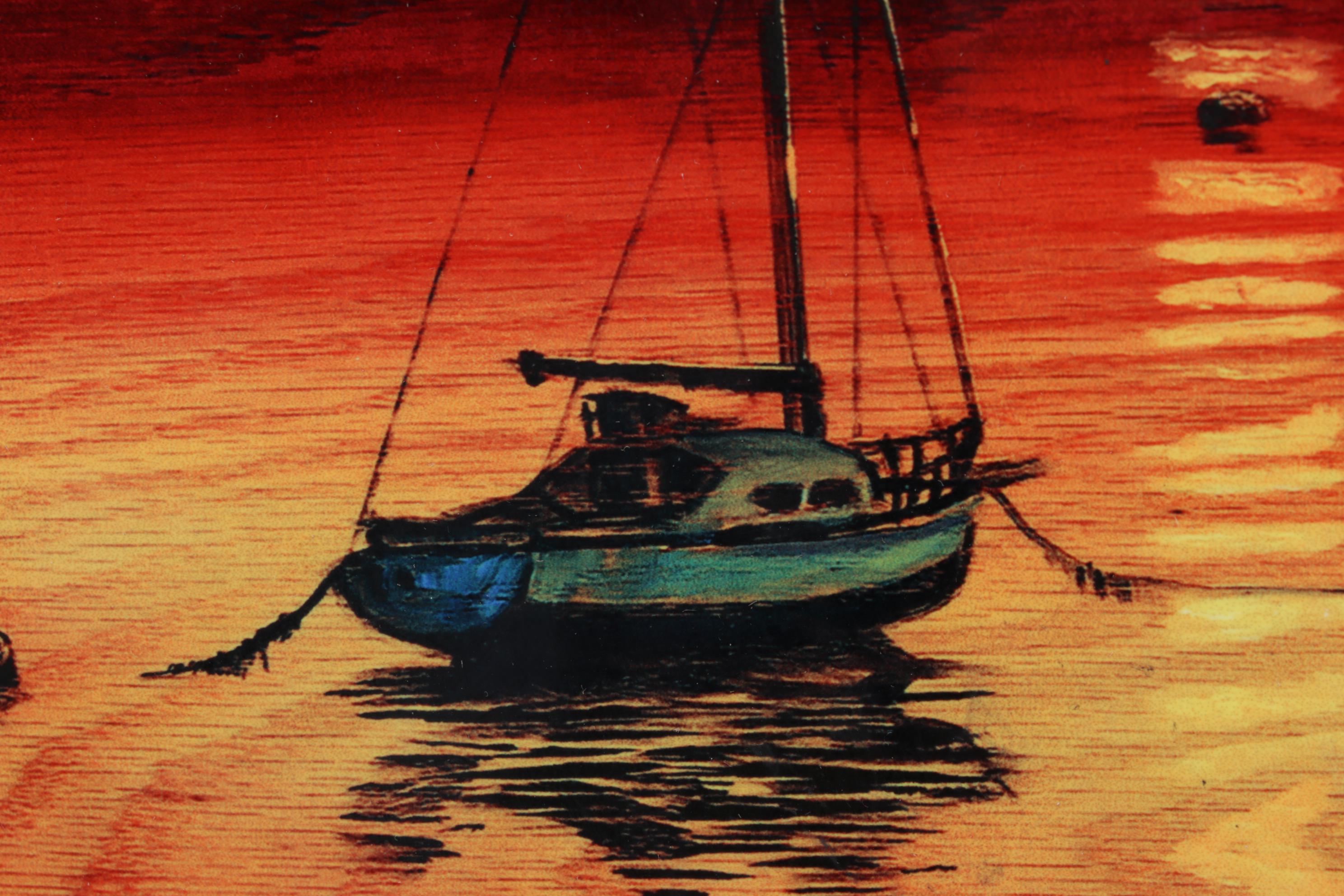 Matt Beyrer Dye Sublimation Print on Wood "Sail Into the Horizon," 2017