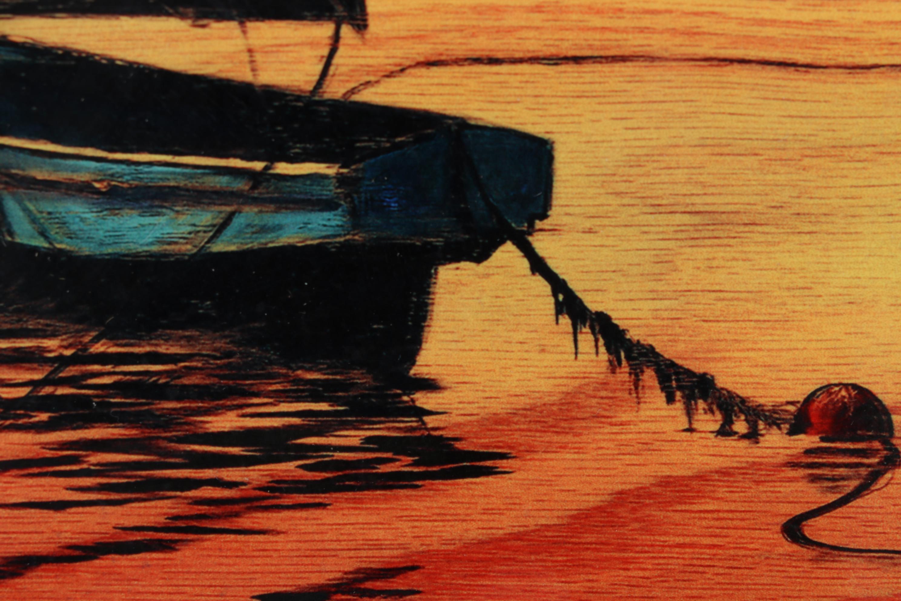 Matt Beyrer Dye Sublimation Print on Wood "Sail Into the Horizon," 2017