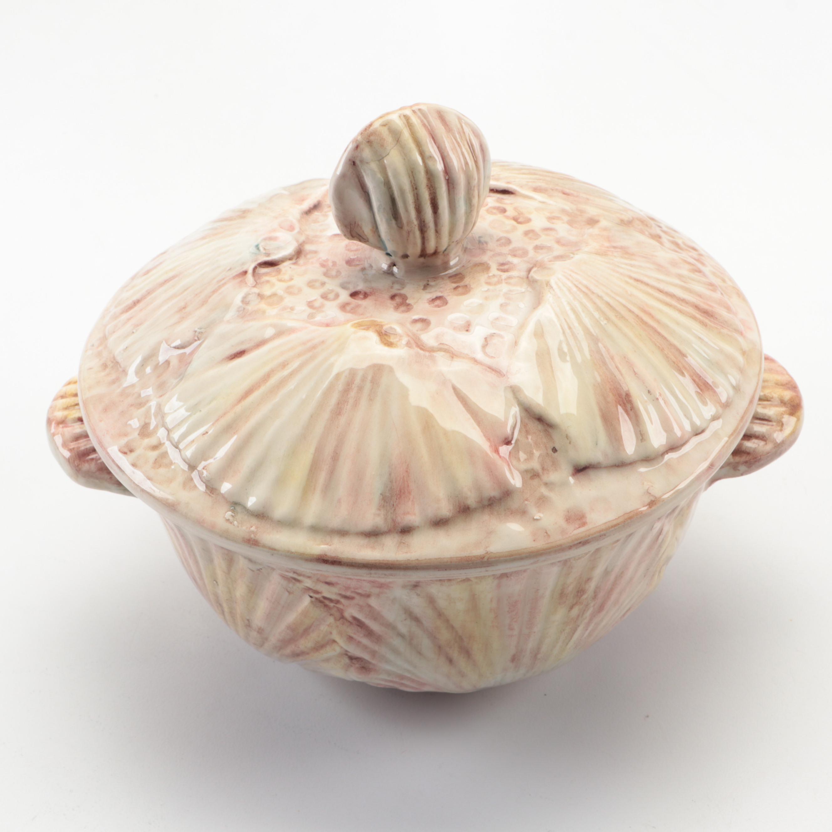 Italian Shell Motif Ceramic Dinnerware