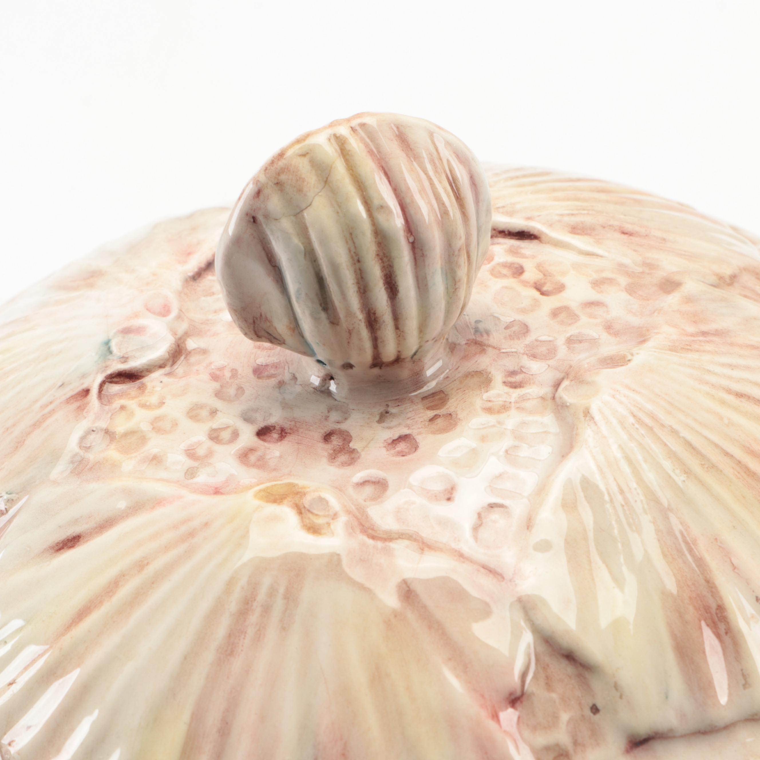 Italian Shell Motif Ceramic Dinnerware