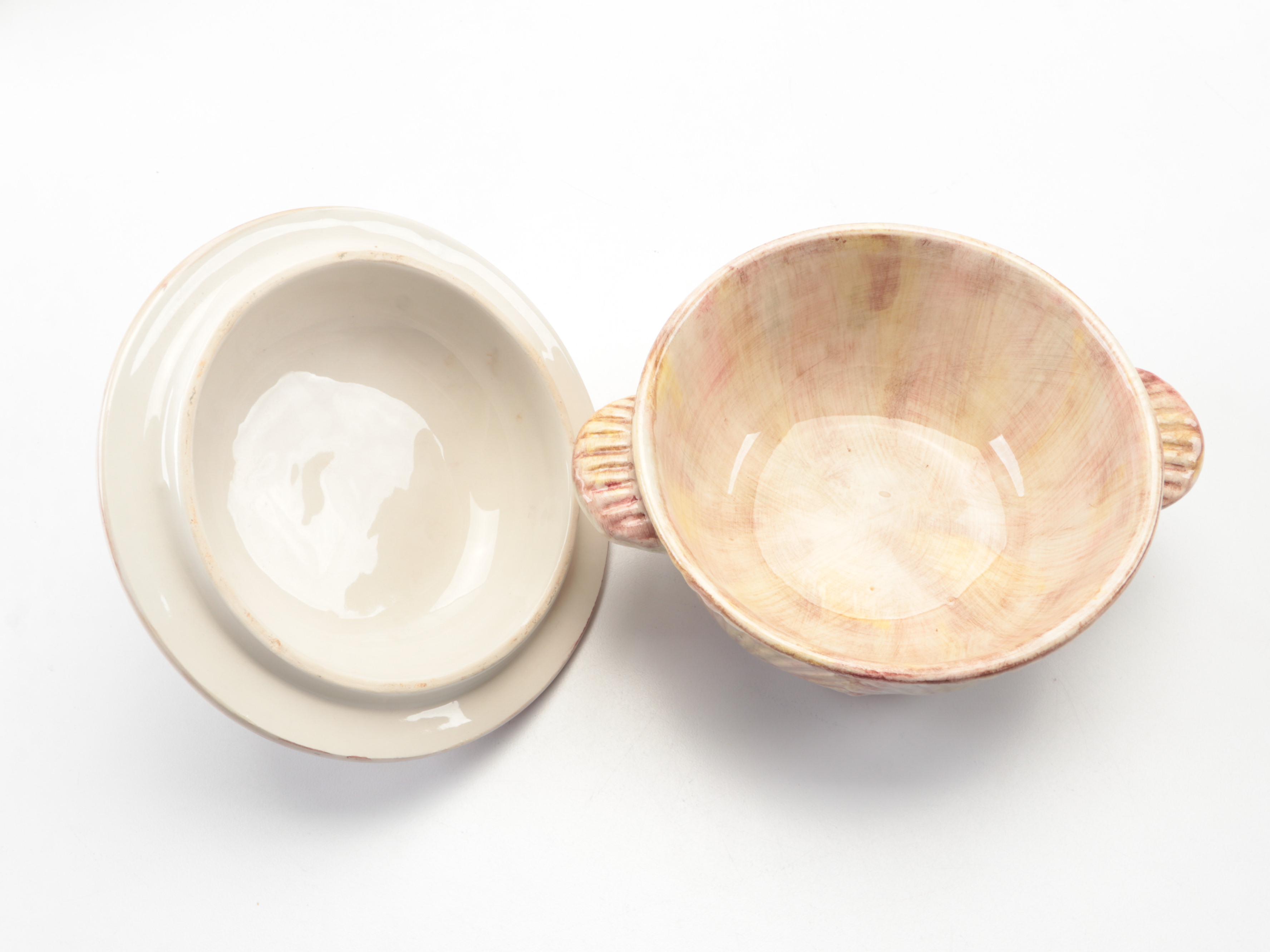 Italian Shell Motif Ceramic Dinnerware