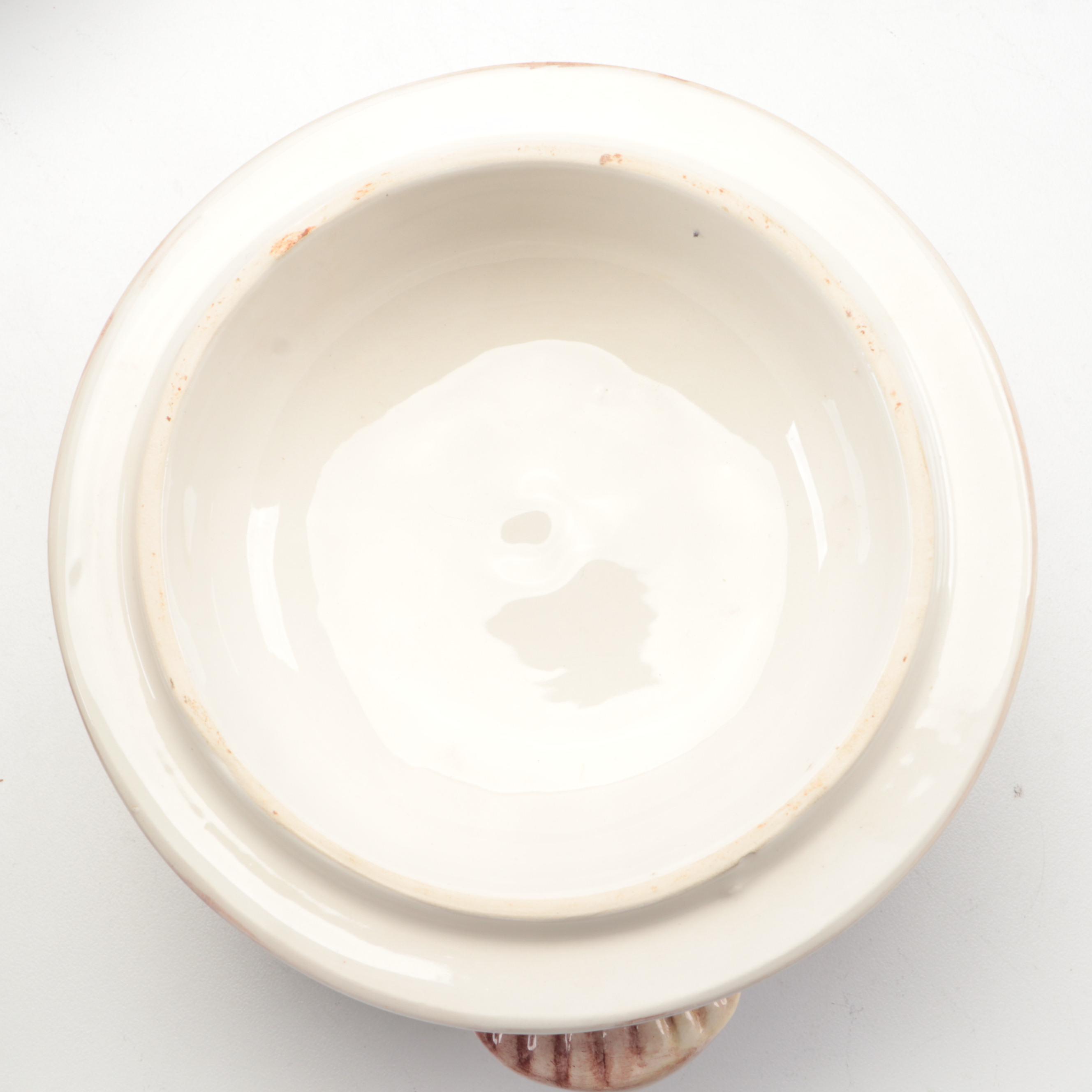 Italian Shell Motif Ceramic Dinnerware