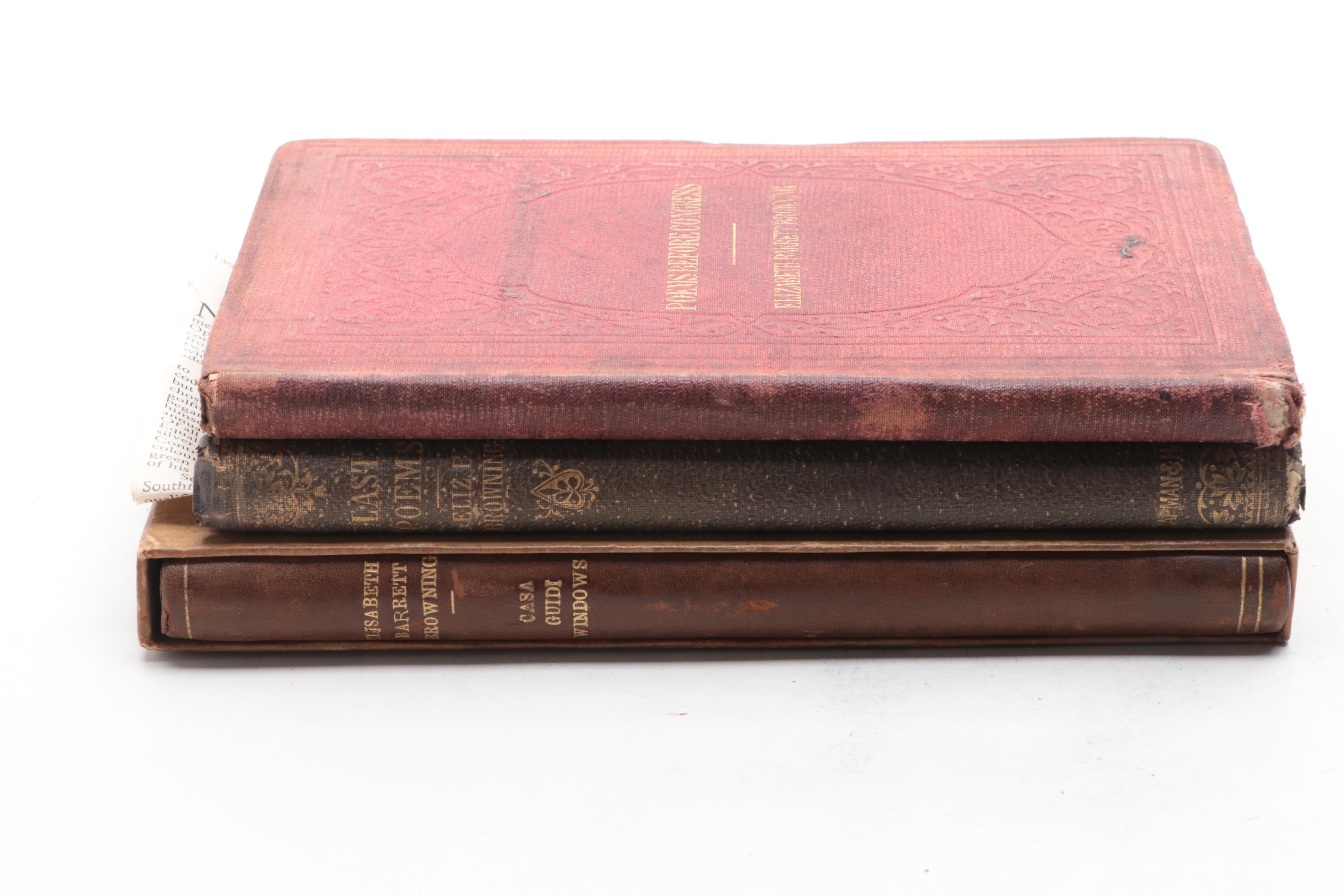 First Edition "Poems Before Congress" and More by Elizabeth Barrett Browning
