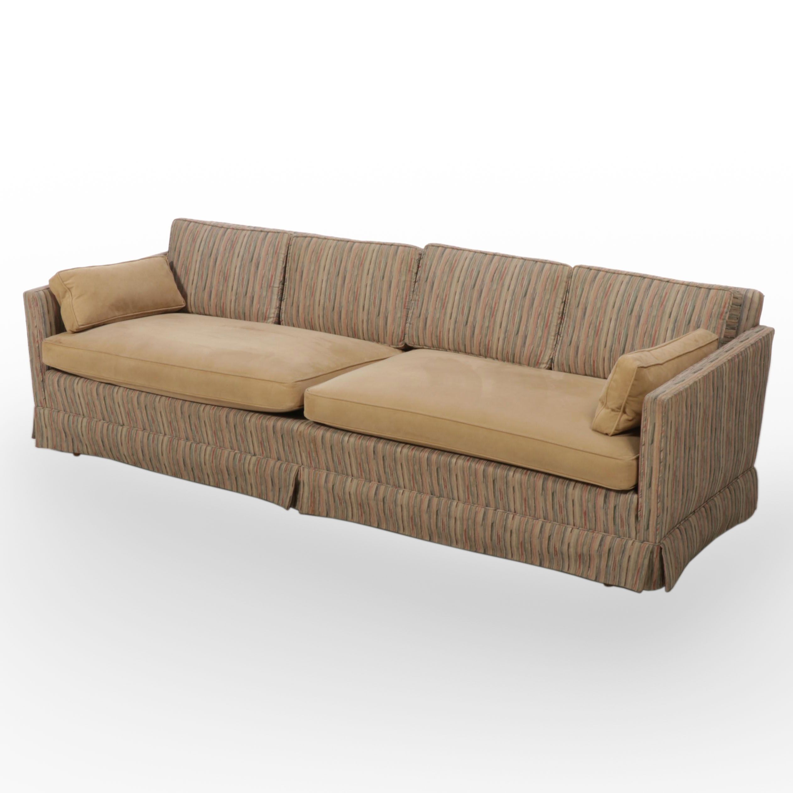 Mid Century Modern Custom-Upholstered Sofa
