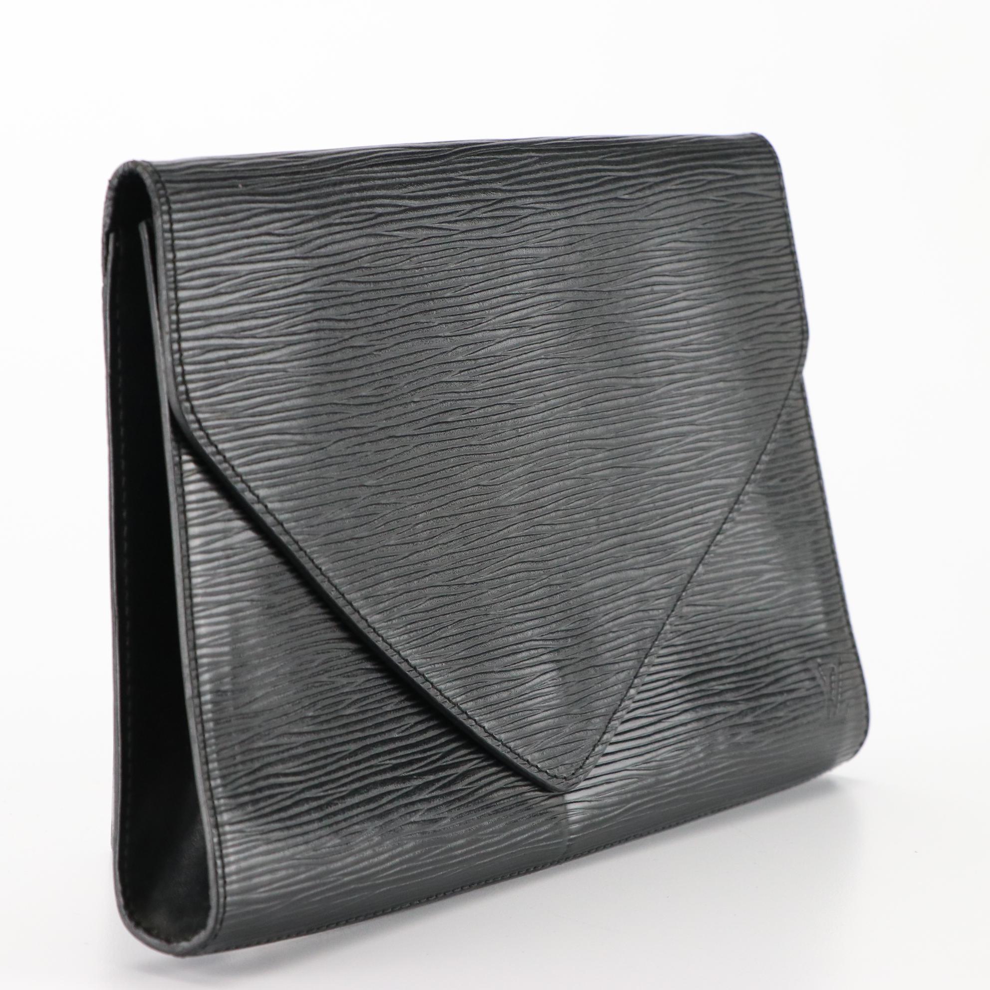 Louis Vuitton Art Deco Envelope Clutch in Epi and Smooth Leather