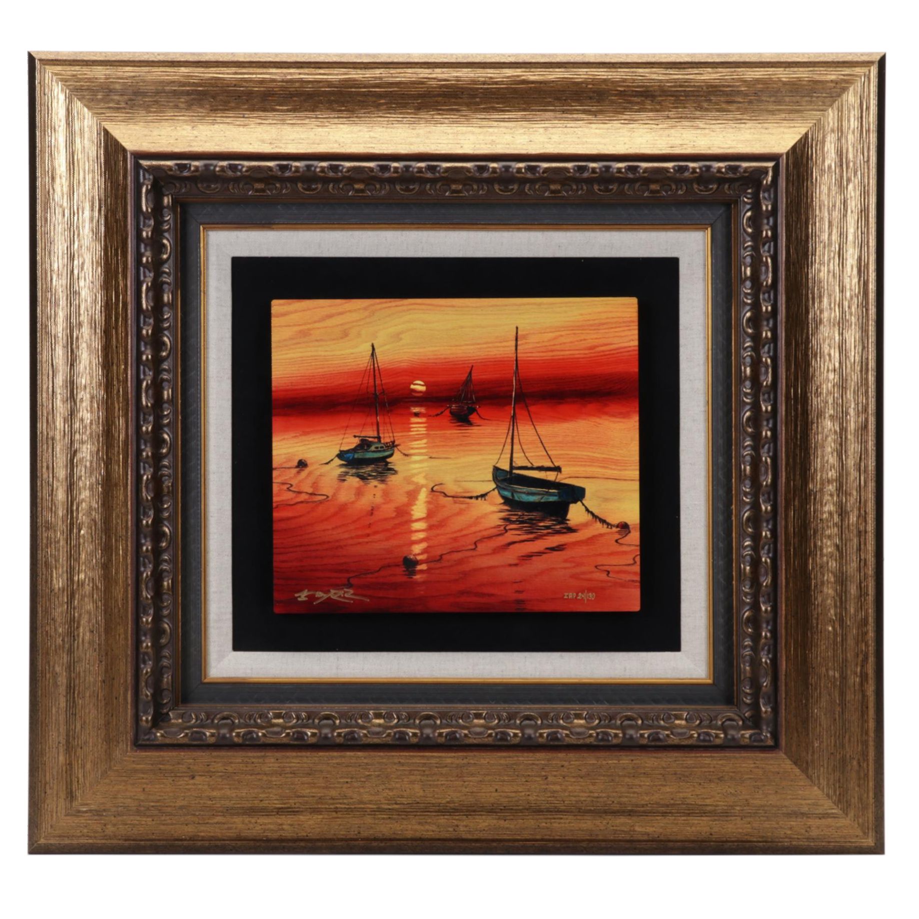 Matt Beyrer Dye Sublimation Print on Wood "Sail Into the Horizon," 2017