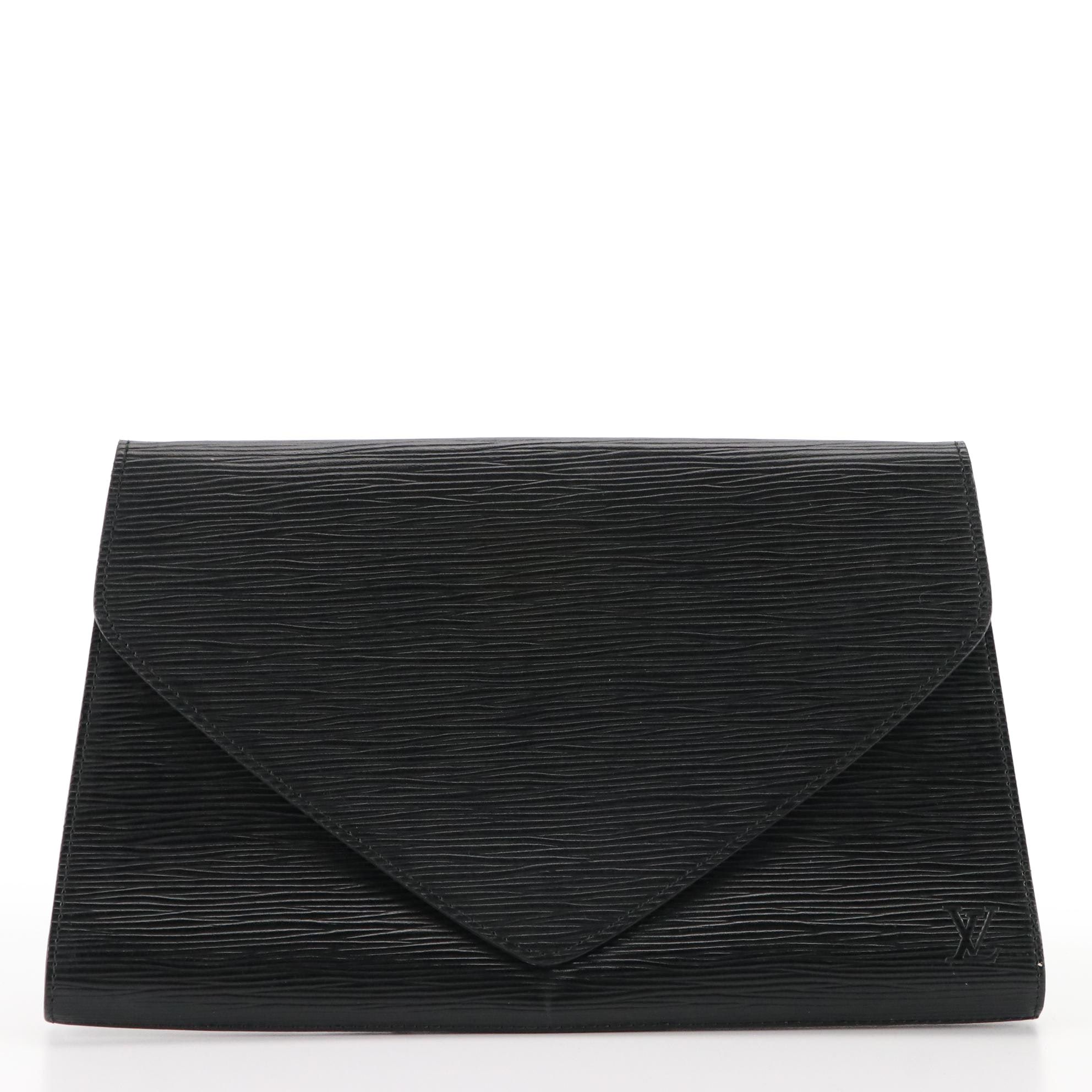 Louis Vuitton Art Deco Envelope Clutch in Epi and Smooth Leather