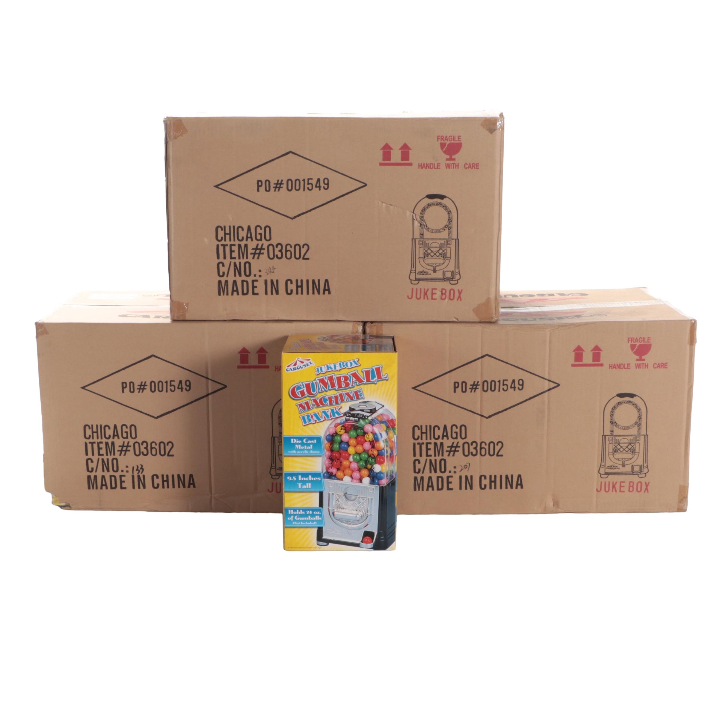 Sealed Carousel Jukebox Gumball Machines