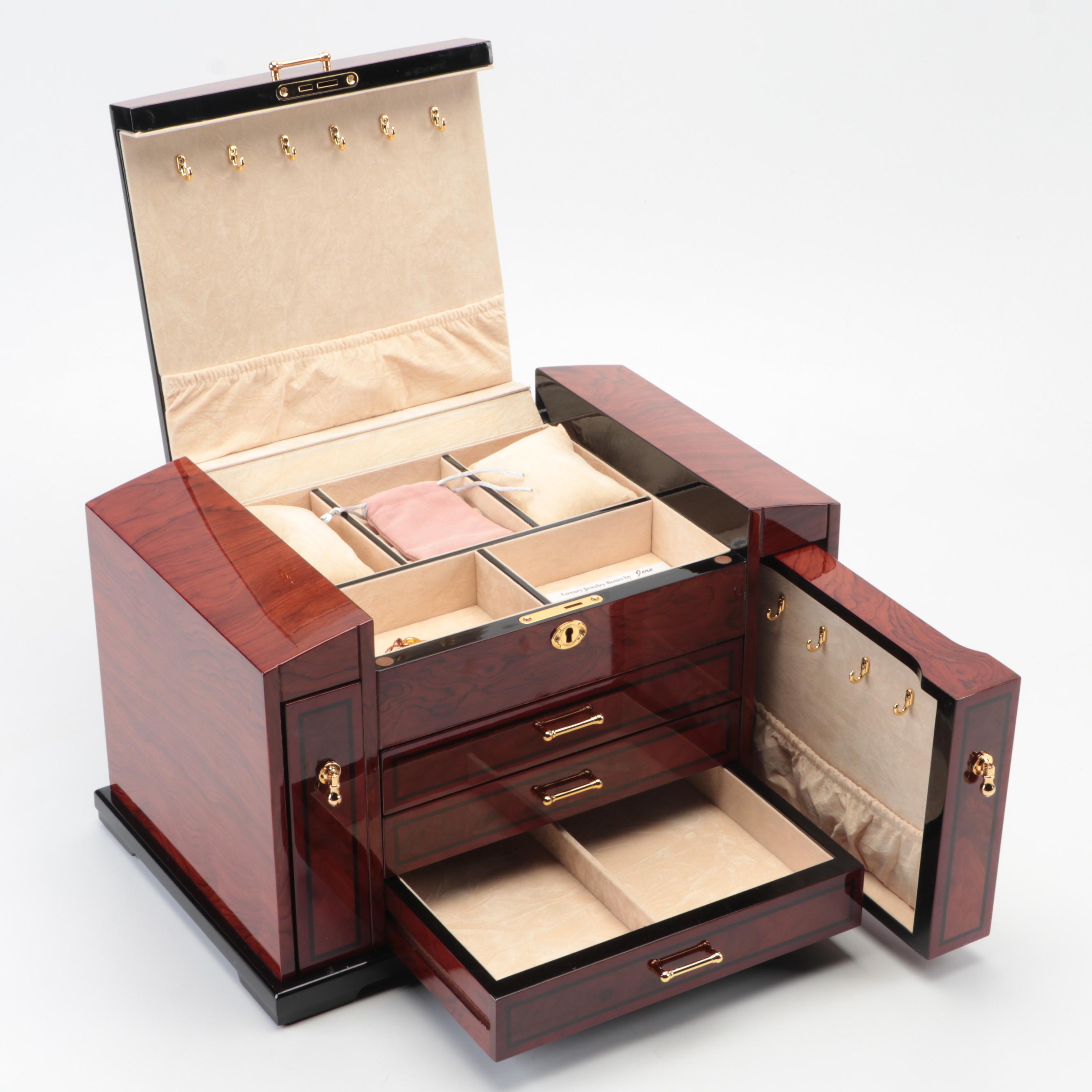 Jere Lacquered Wood Jewelry Box