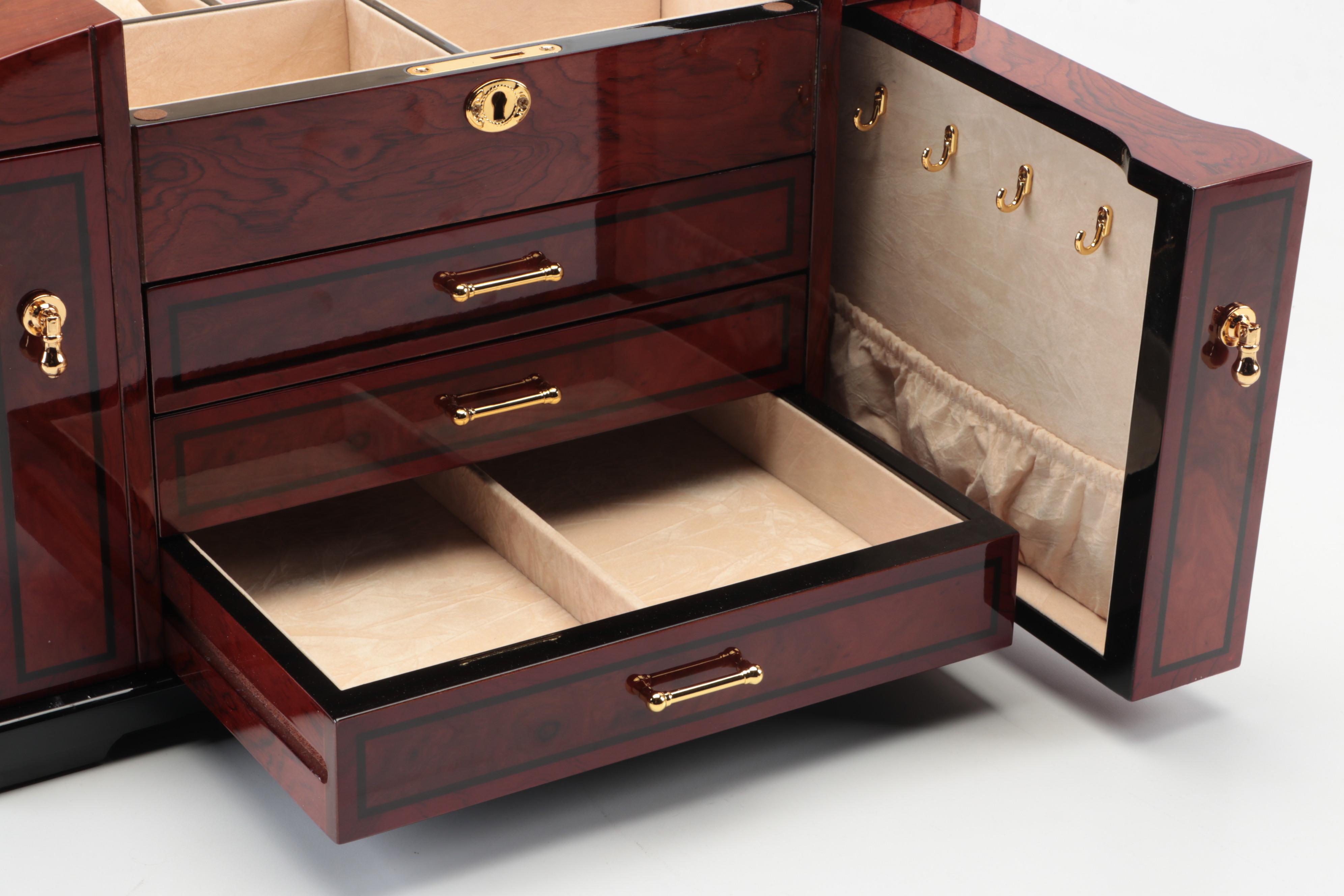 Jere Lacquered Wood Jewelry Box
