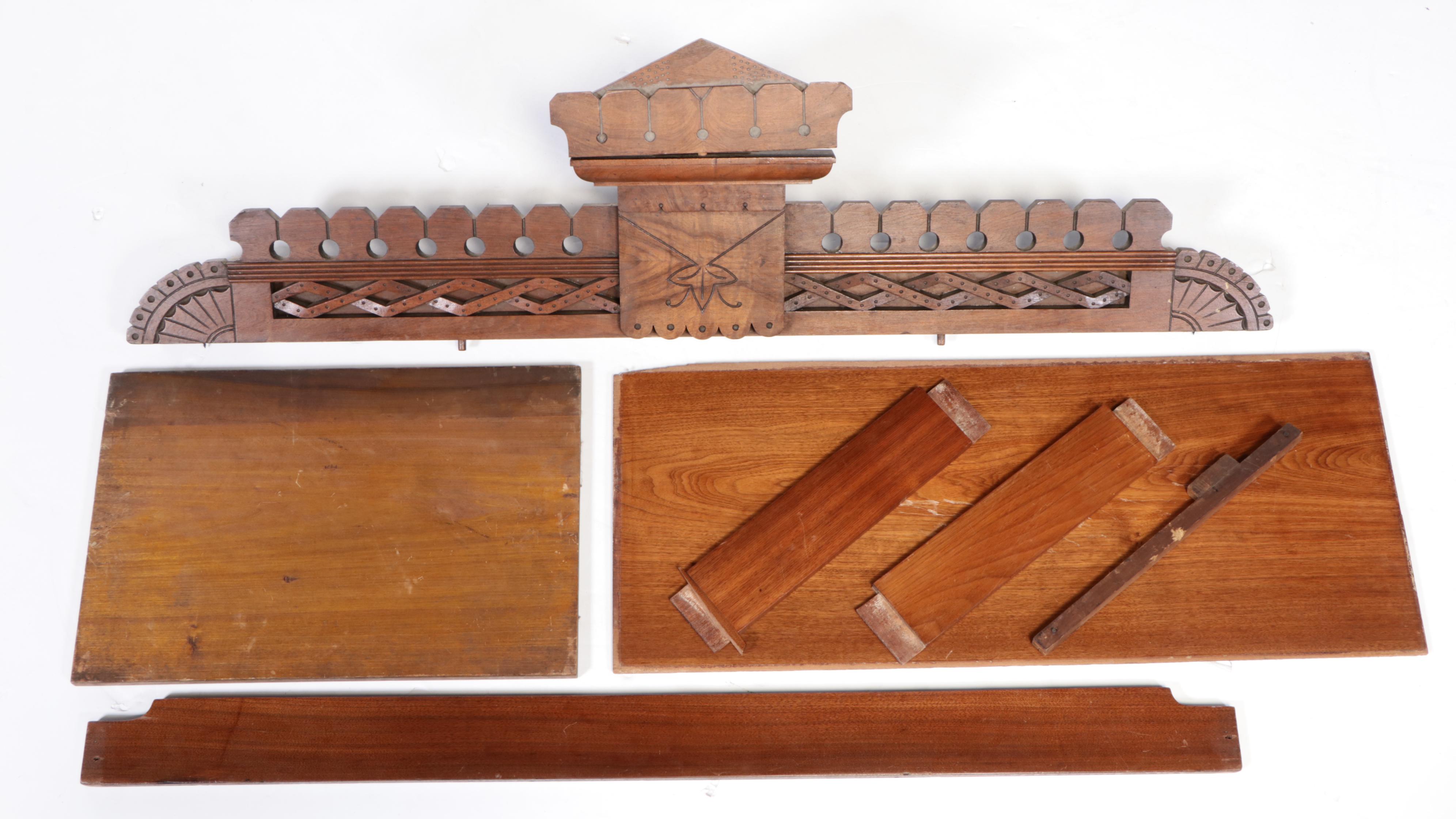 Victorian Eastlake Style Burl, Figured Walnut and Walnut Knockdown Wardrobe