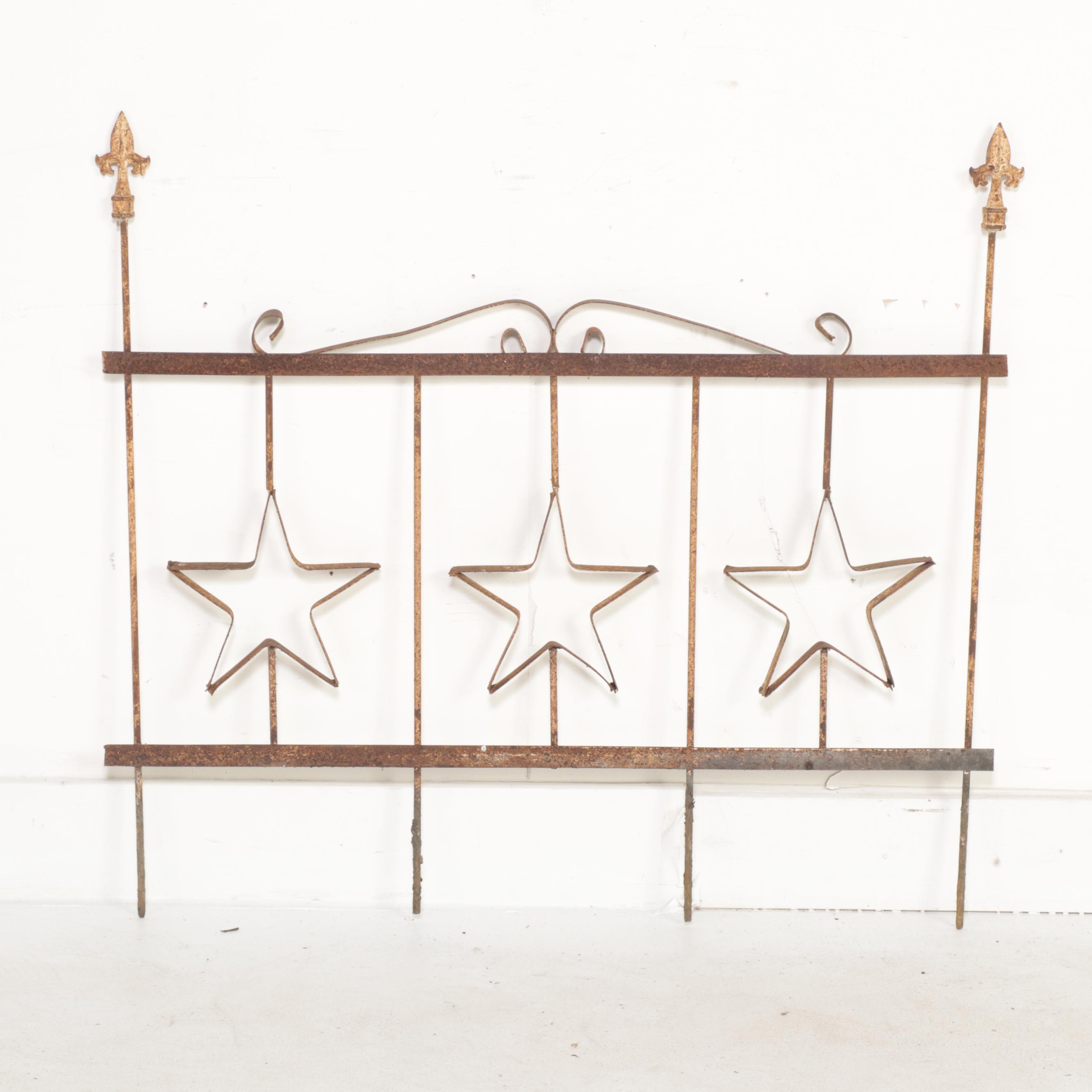 Late Victorian Wrought Iron Fence Decoration Salvage