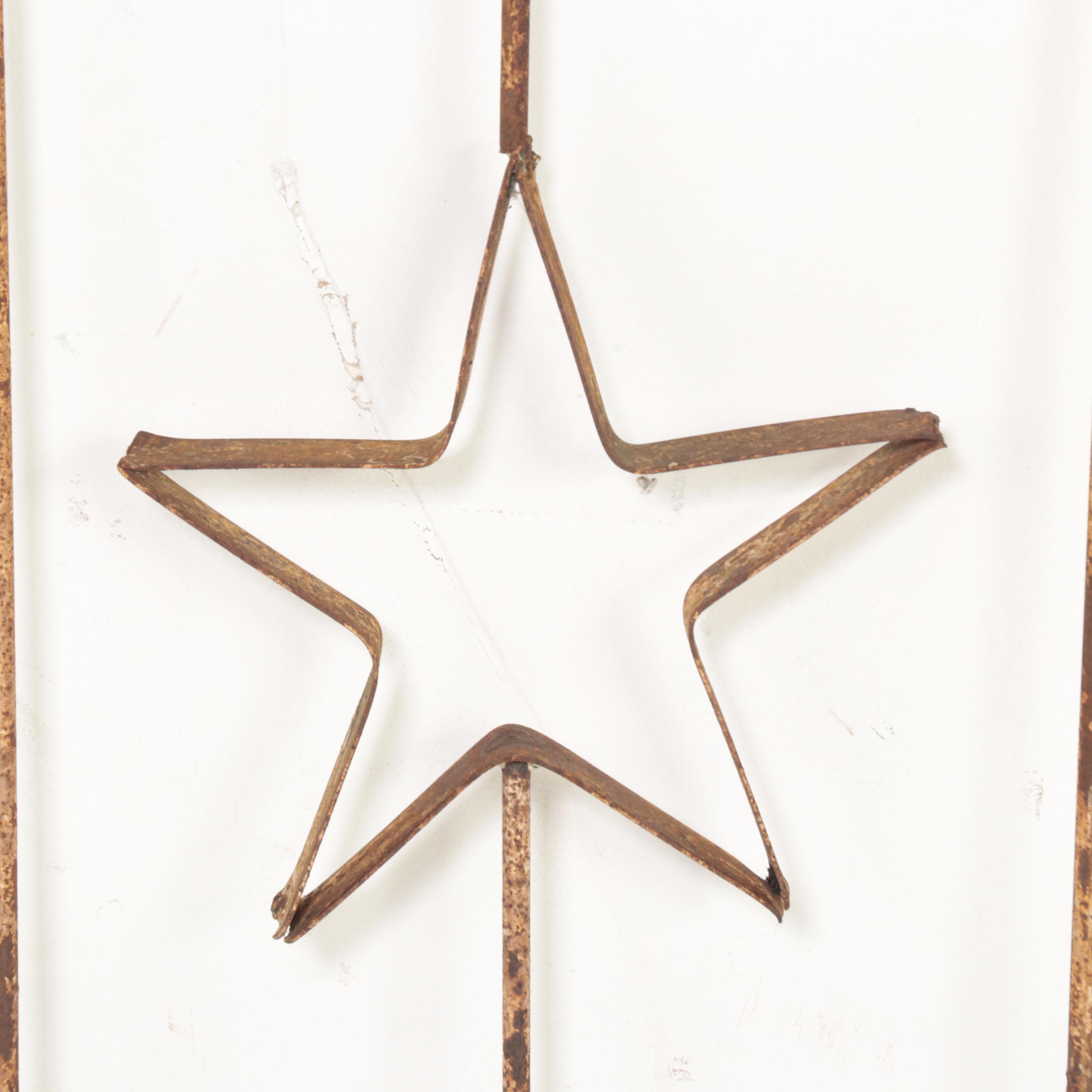 Late Victorian Wrought Iron Fence Decoration Salvage